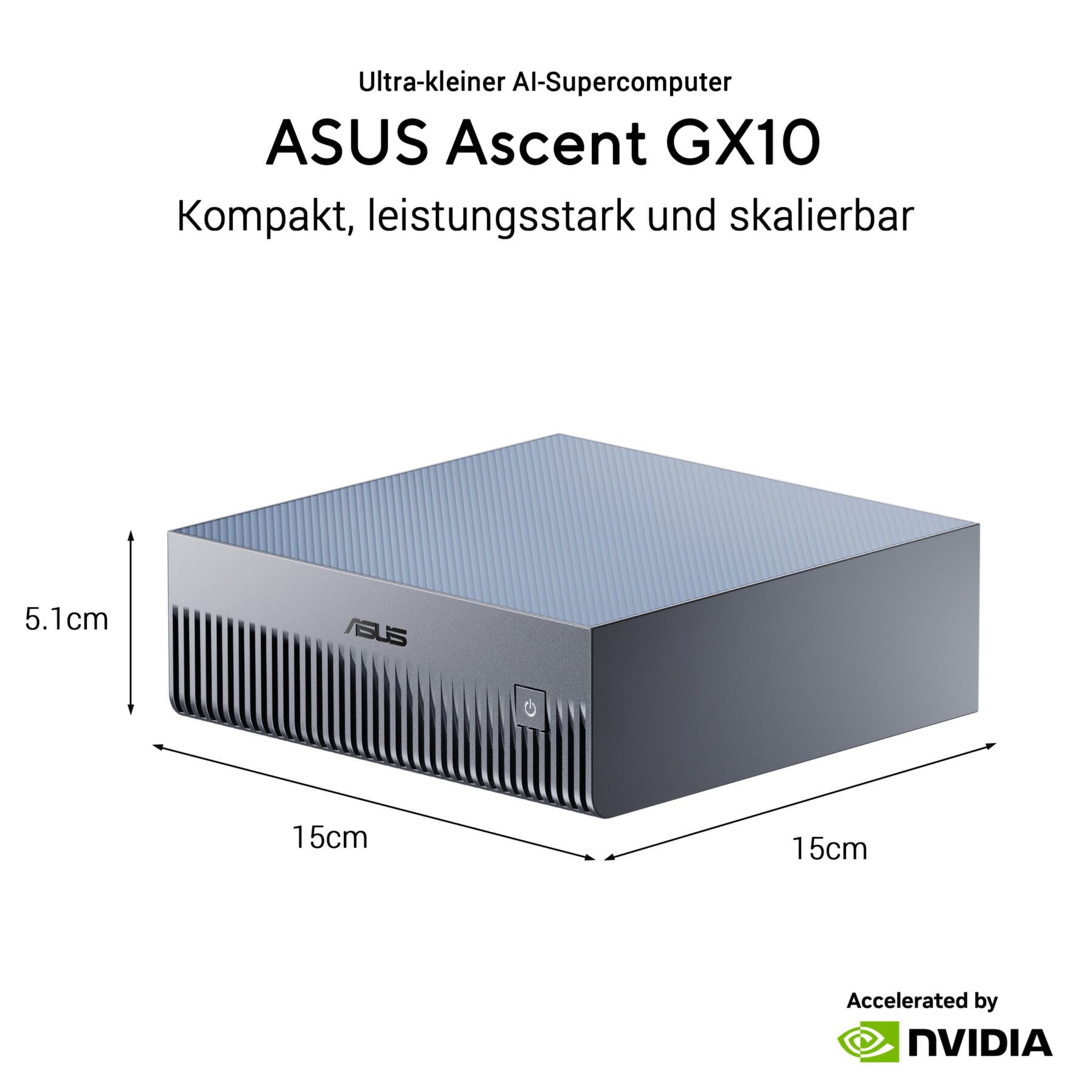 Asus ASUS Ascent GX10-GG0026BN 2TB KI Supercomputer (NVIDIA GB10 Grace Blac Mini-PC (0 GB SSD, WLAN)