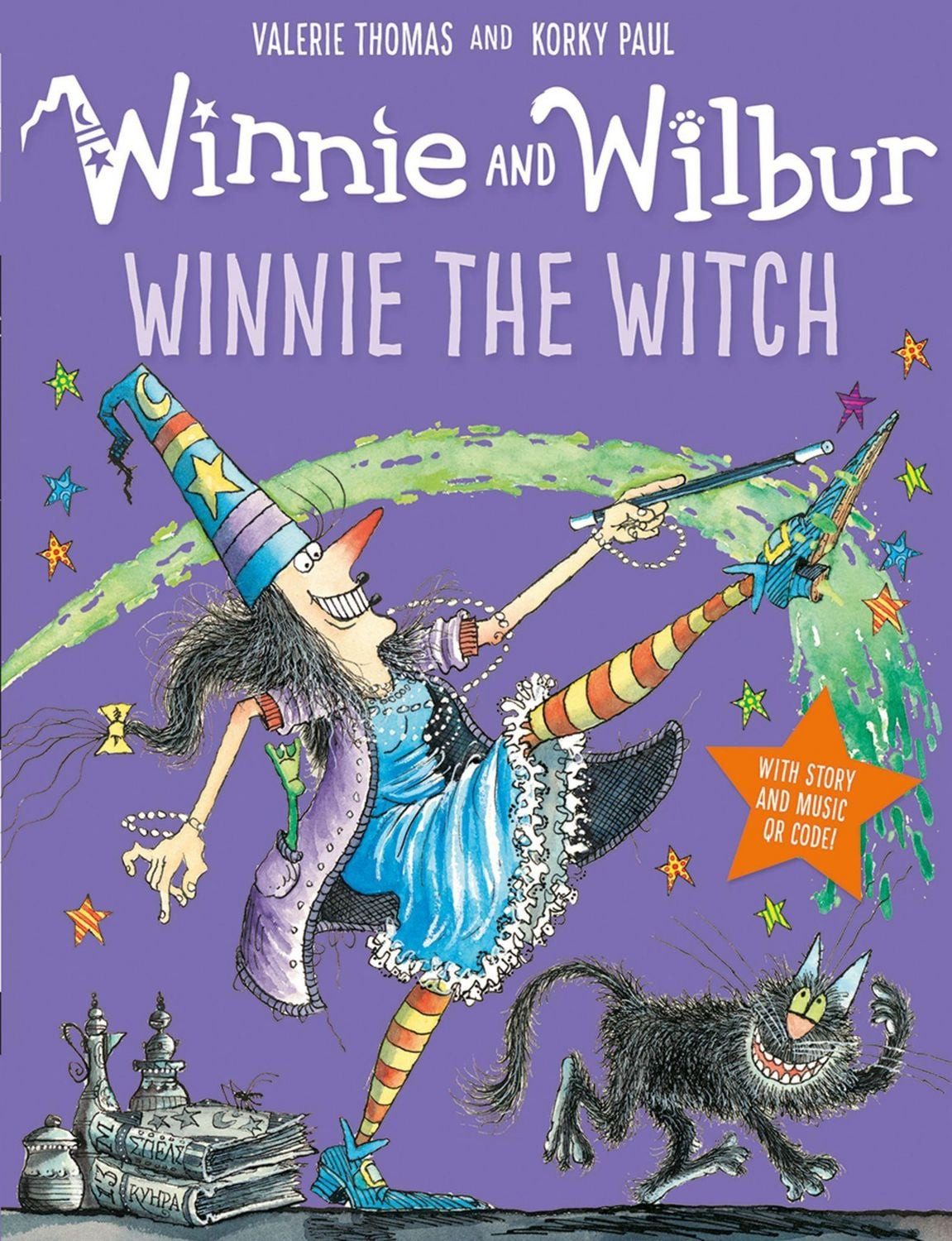 Belletristik Winnie the Witch: Winnie & Wilbur with story and music QR code