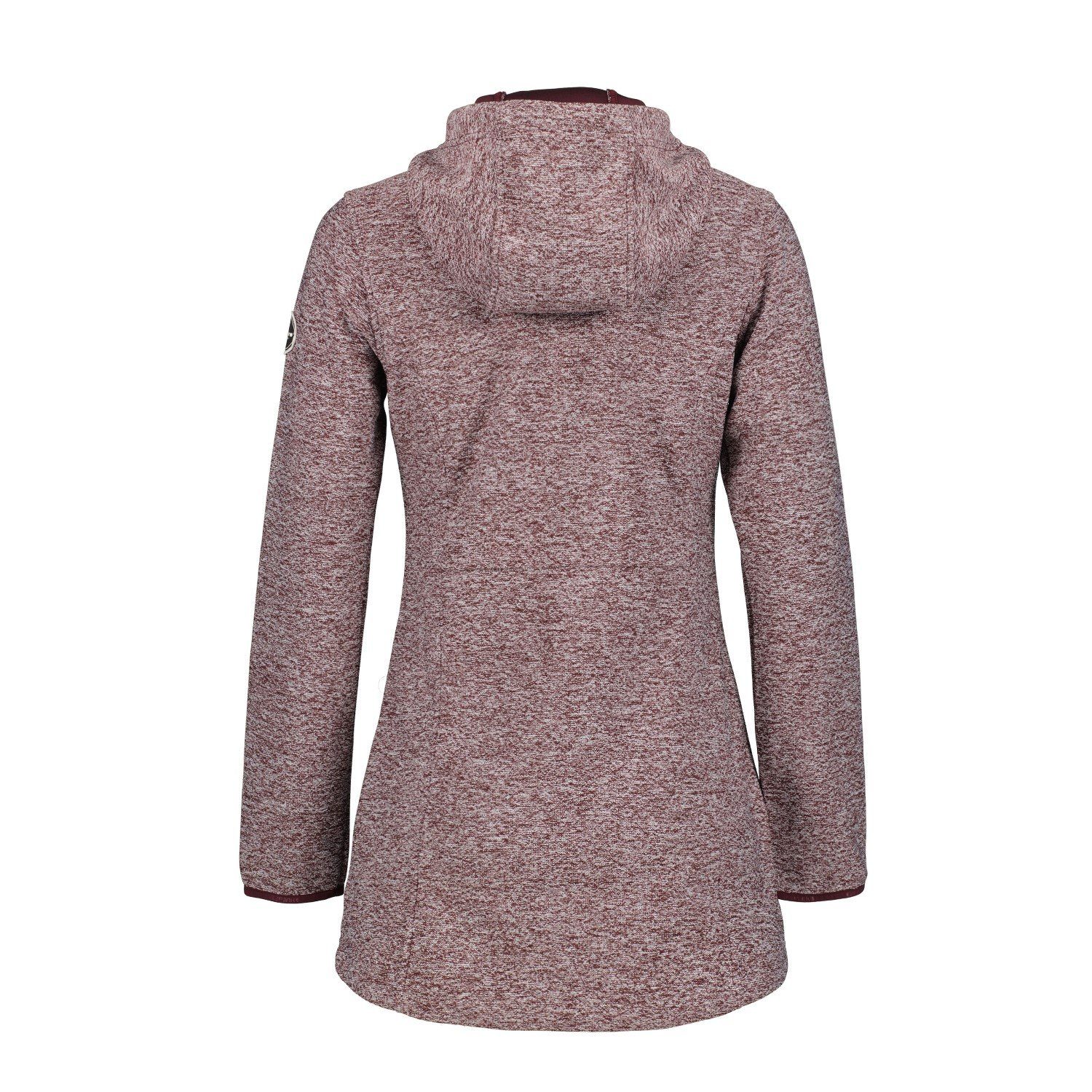 Icepeak Strickfleecejacke Awendaw lange Midlayer-Jacke