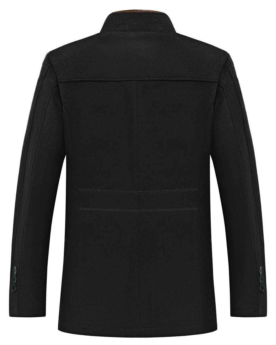 Allthemen Wollmantel mit Stehkragen Wintermantel Einreihig günstig online kaufen