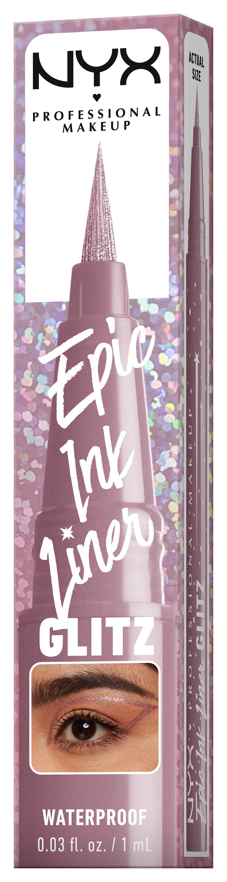 NYX PROFESSIONAL MAKEUP Eyeliner EPIC INK LINER, mit auffälliger Pigmentierung