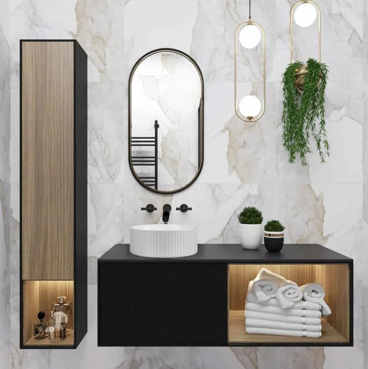 GTM Design Aufsatzwaschbecken Glanz Set mit günstig online kaufen