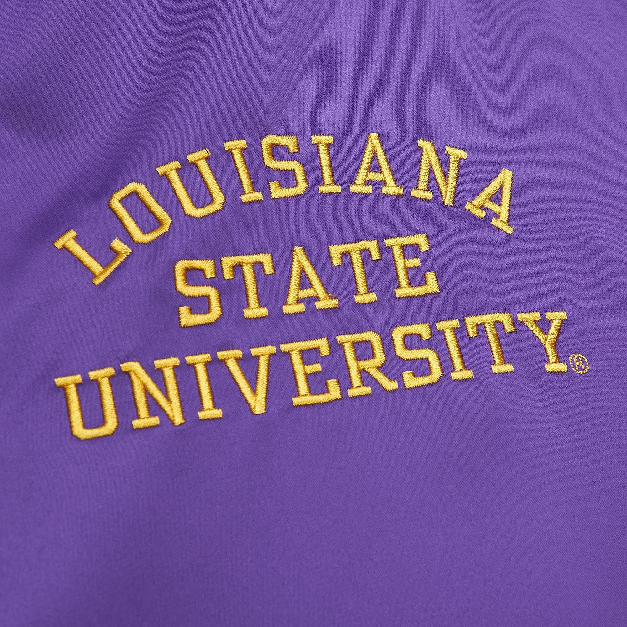 Ness & Collegejacke Mitchell Satin State Heavyweight NCAA Louisiana Universit