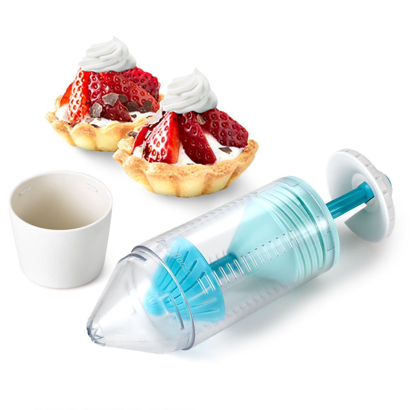 Betty Bossi Spritzbeutel Deco Cream Whipper (2-tlg) für Sahne und Sahnezusatzprodukte
