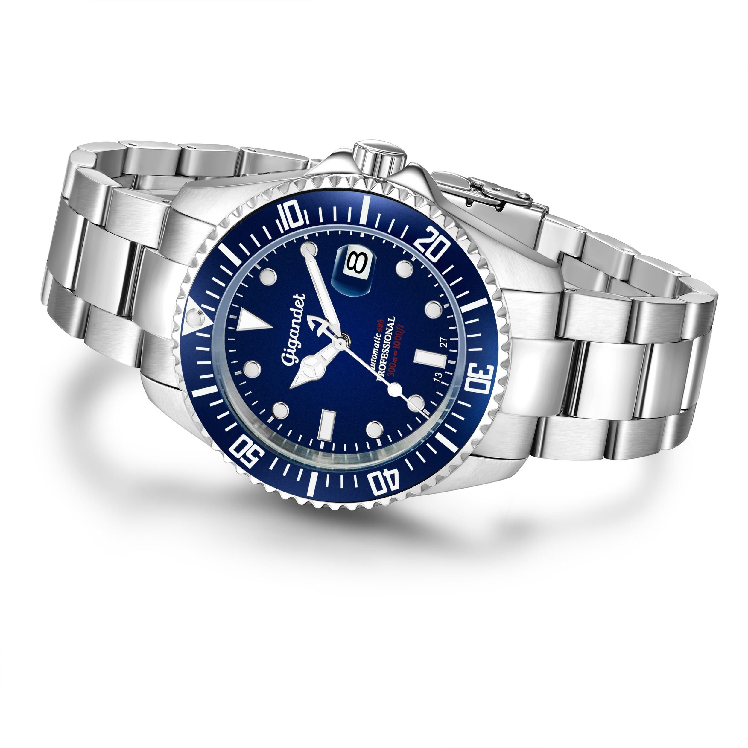 Gigandet Automatikuhr SEA GROUND, Mineralglas, Sekundenstopp, günstig online kaufen