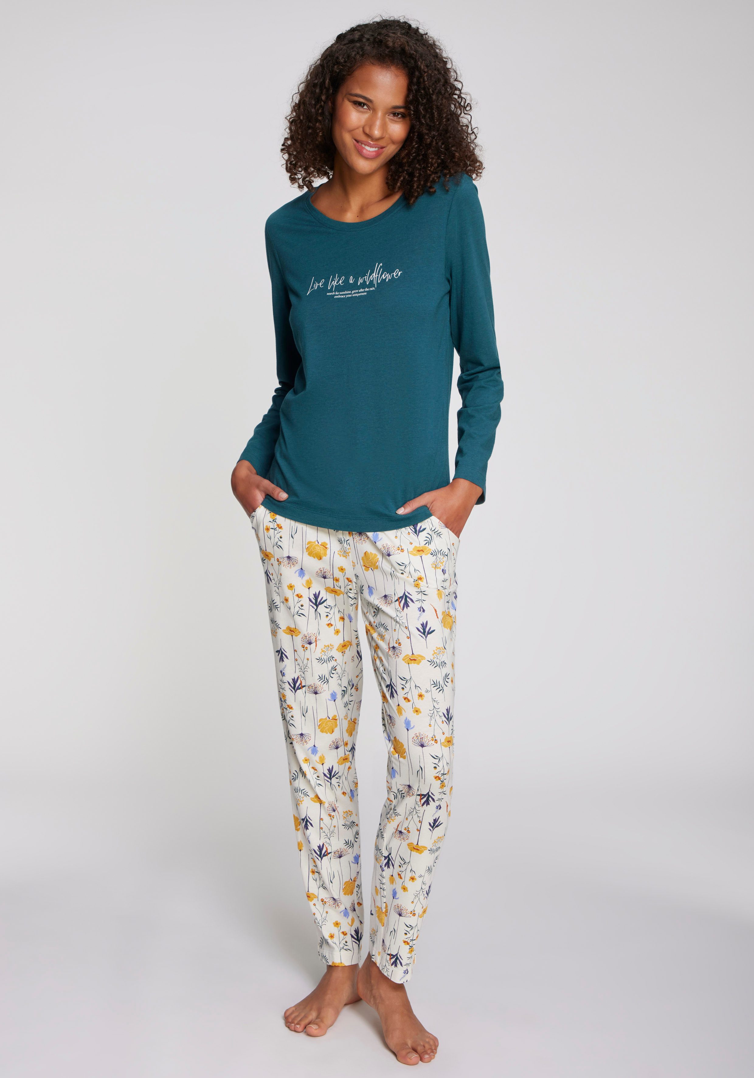 Vivance Dreams Pyjama (2 tlg) Mit schönem Muster günstig online kaufen
