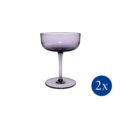 like. by Villeroy & Boch Sektglas »Like Lavender Sektschale / Dessertschale, 2 Stück«, Glas