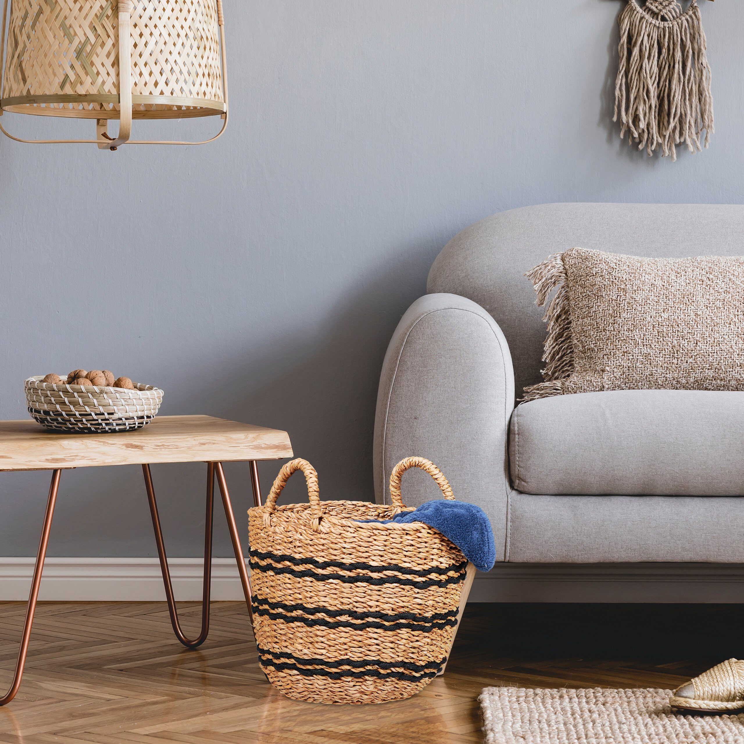 relaxdays Aufbewahrungskorb aus Seegras günstig online kaufen