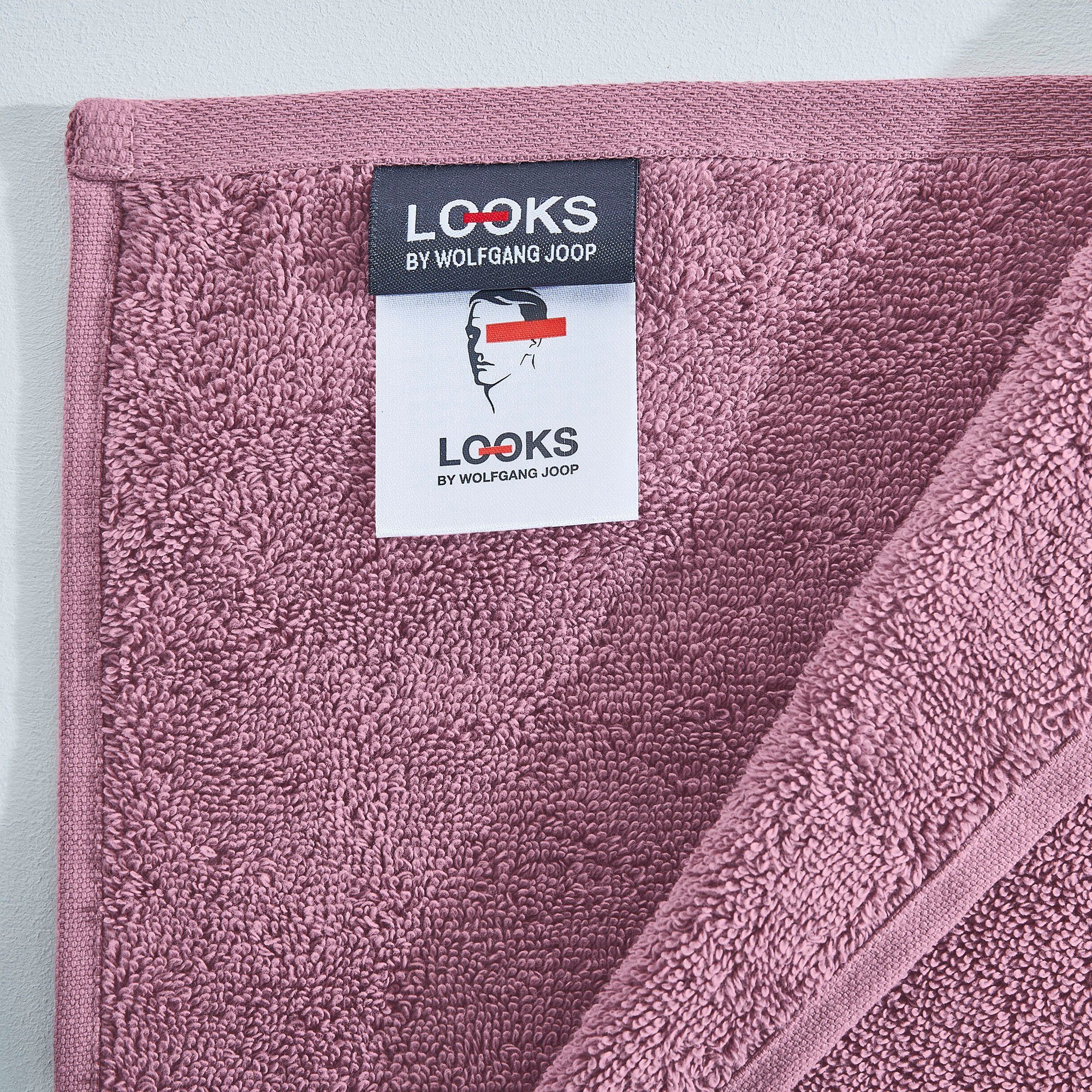 LOOKS by Wolfgang Joop Duschtuch LOOKS, Frottier (1-St), mit Logobestickung
