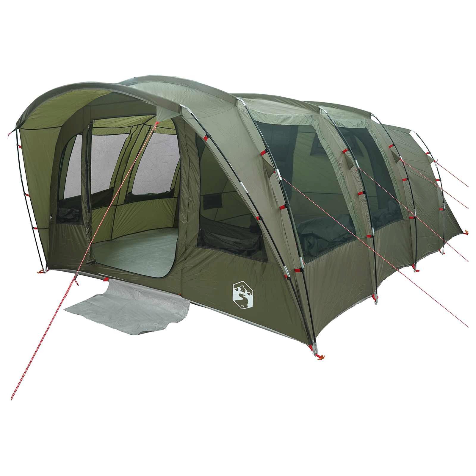 vidaXL Tunnelzelt Tunnelzelt 427 x 315 x 178 cm Olivgrün Polyester und Stahl, (1 tlg)