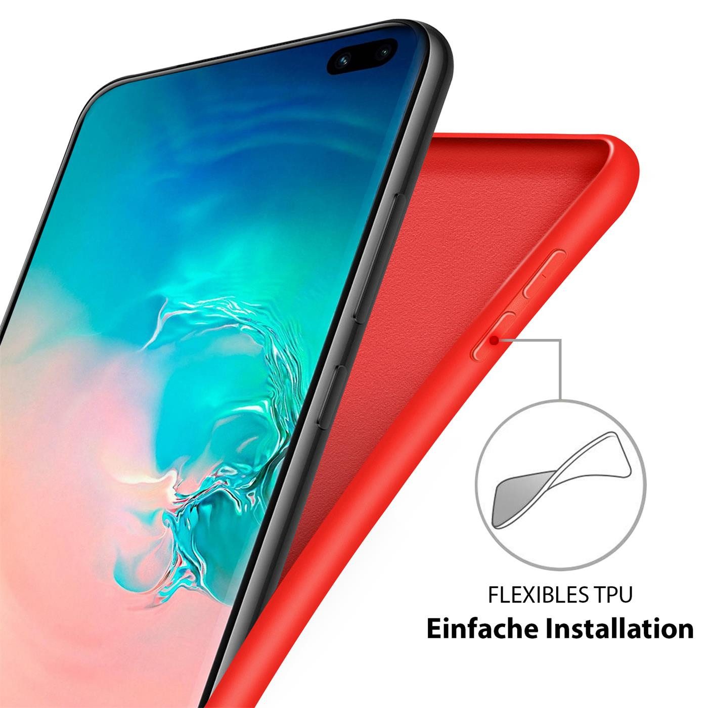 CoolGadget Handyhülle Silikon Case für das Samsung Galaxy S20 FE Slim TPU Cover 6,5 Zoll, Weiche Schutz Hülle mit Innen Fleece aus Stoff Handy Tasche – Bild 4 von 5