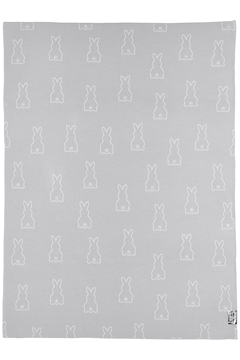 Babydecke Rabbit Silver, Meyco Baby, 75x100cm günstig online kaufen