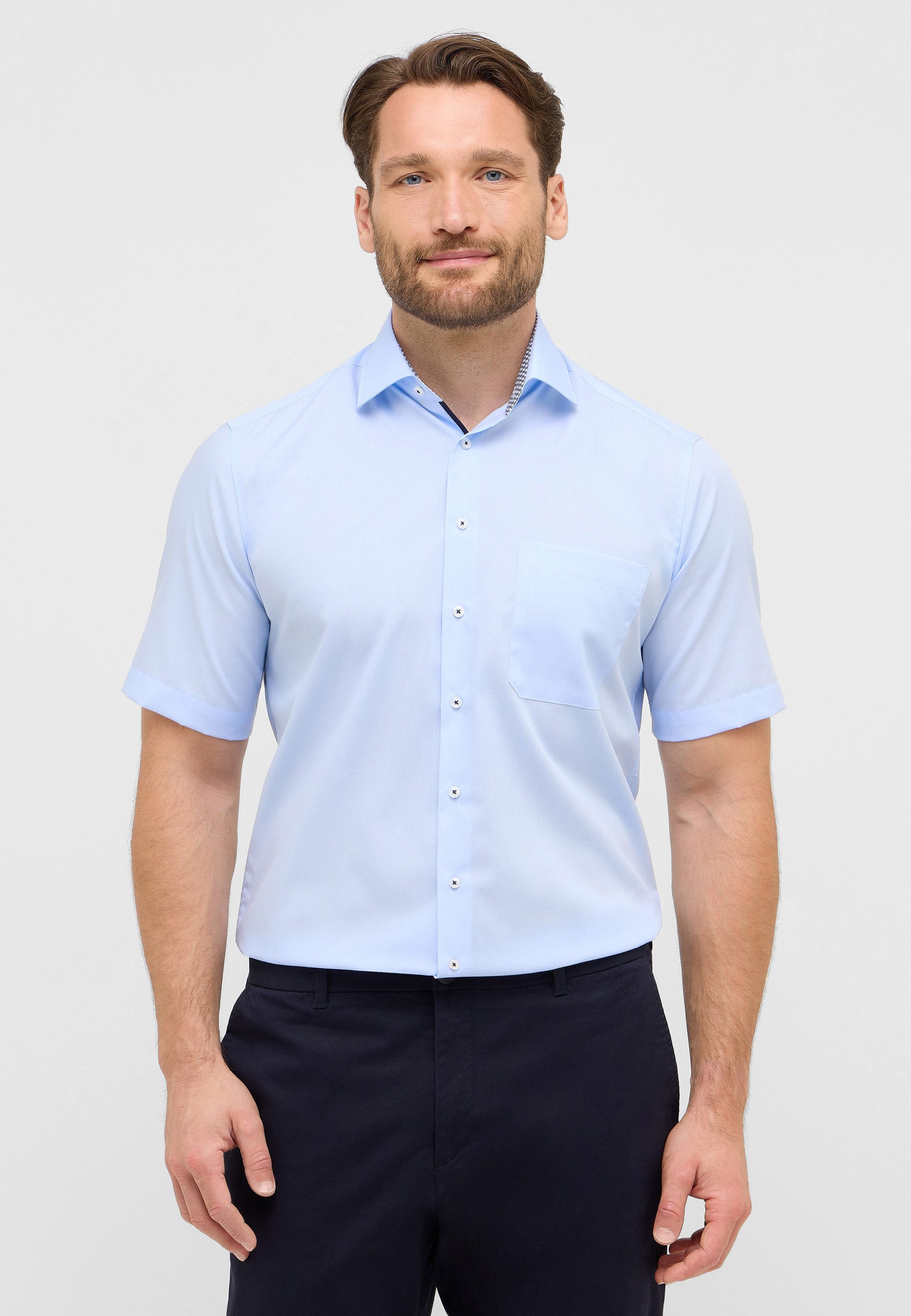 Eterna Kurzarmhemd COMFORT FIT NON IRON günstig online kaufen