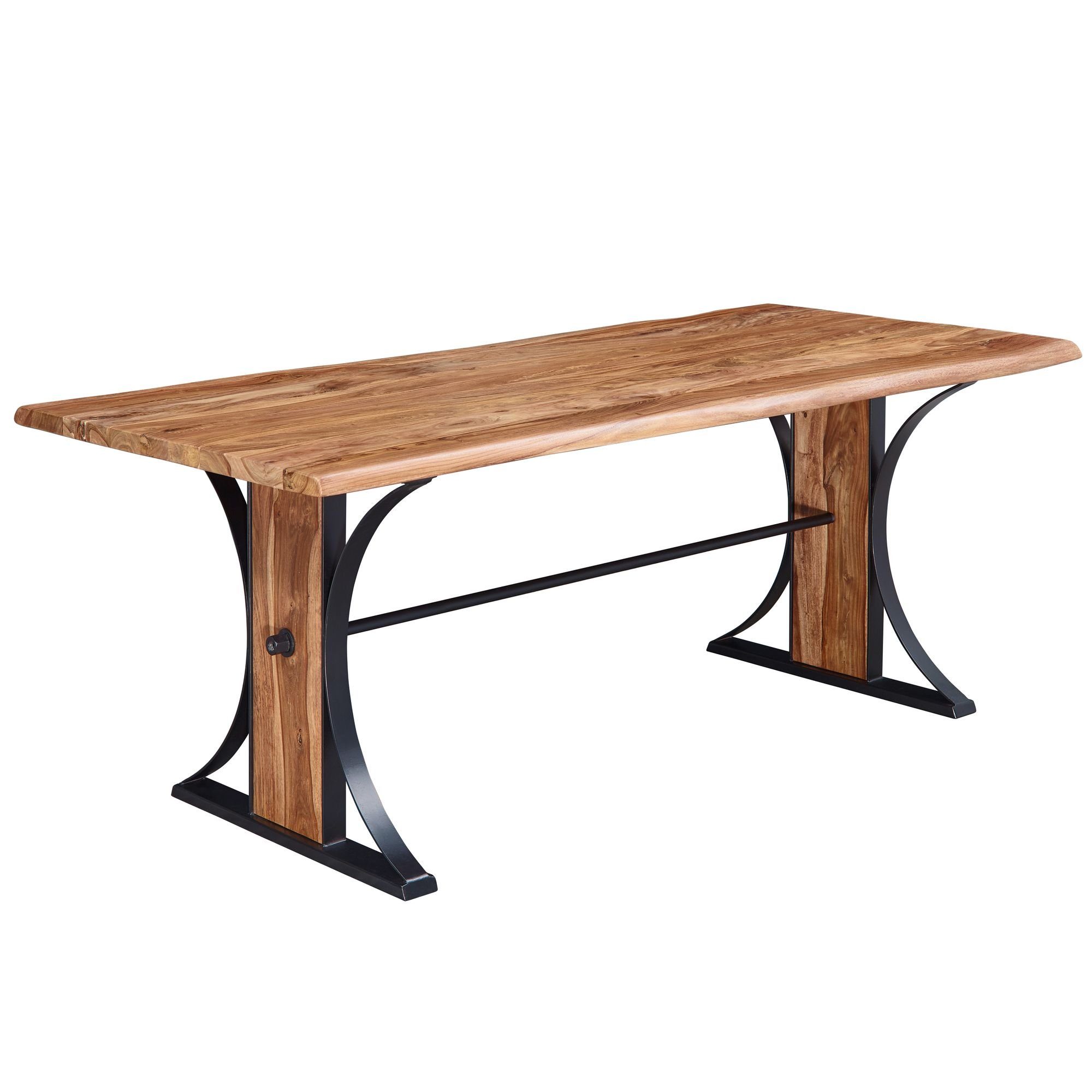 Finebuy Esstisch Fb52796 Design Esszimmertisch Massiv 200x77x93 Cm Esstisch Sheesham Holz Kuchentisch Mit Baumkante Industrial Stil Massivholztisch Baumkantentisch Gross Designer Baumstamm Tisch Online Kaufen Otto