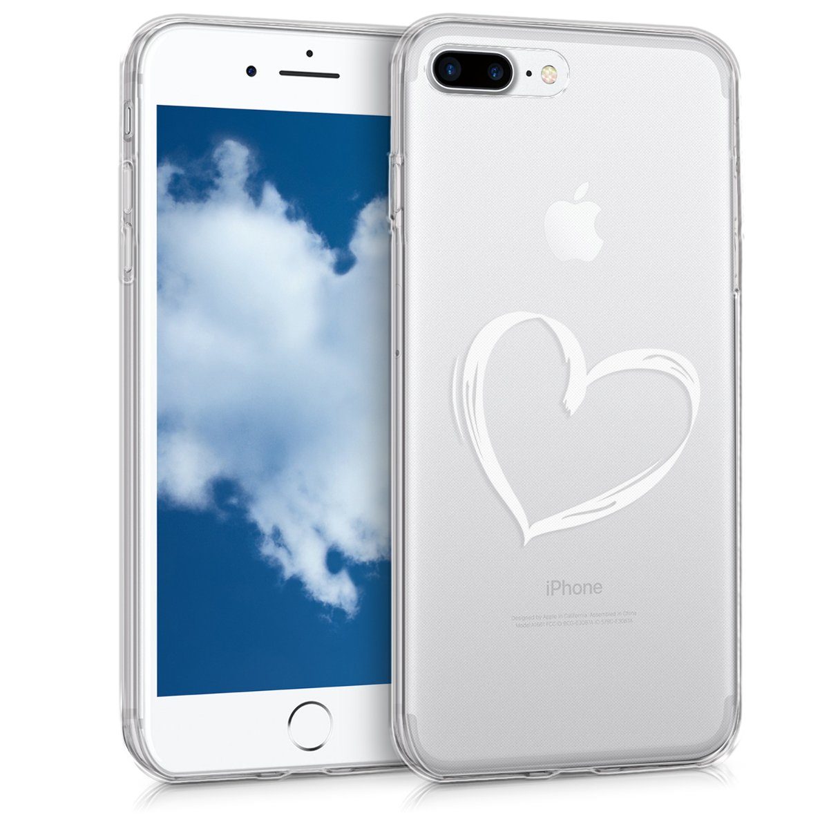 kwmobile Handyhülle »Case für Apple iPhone 7 Plus / 8 Plus«, Hülle Silikon  transparent - Silikonhülle