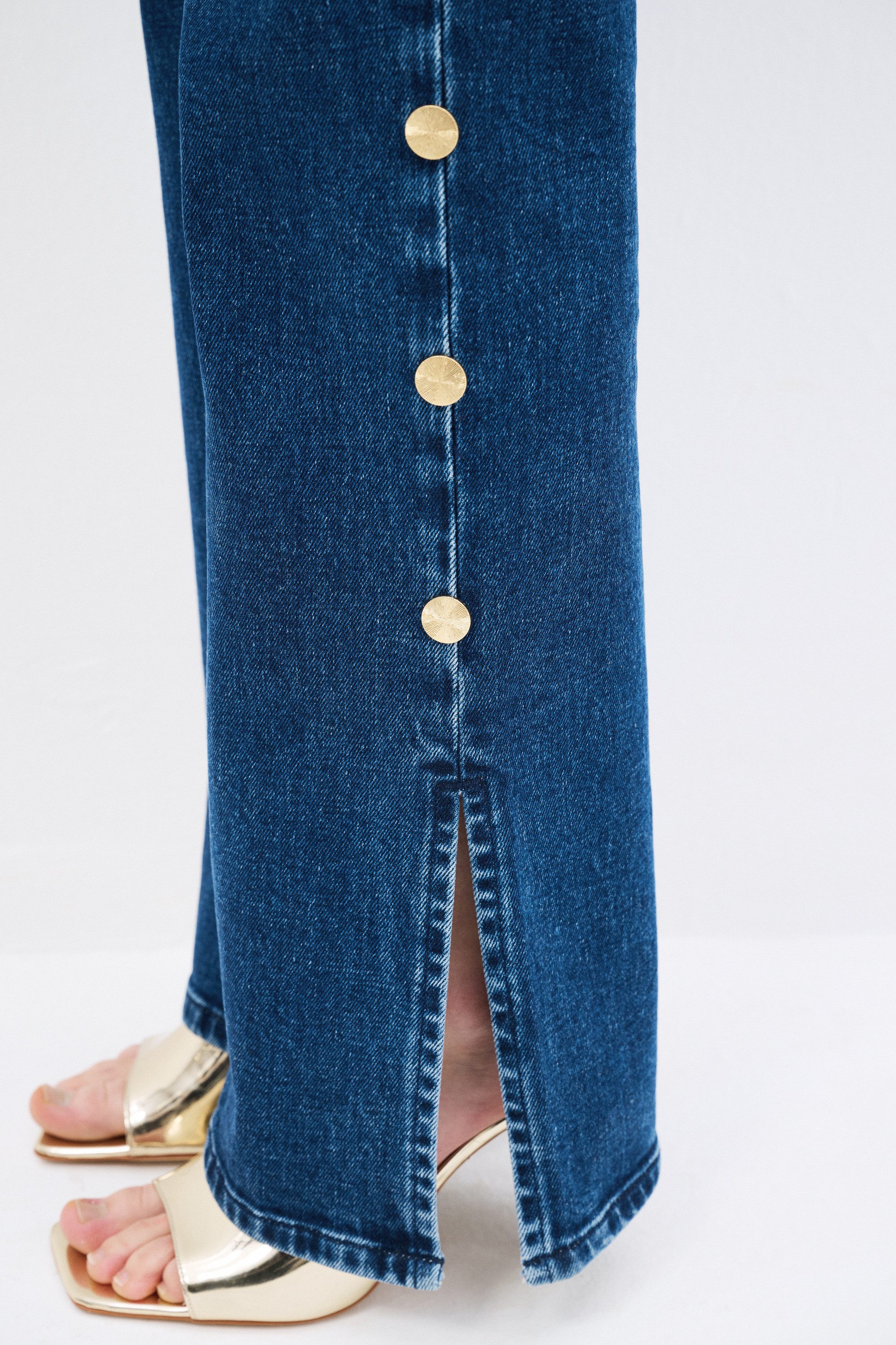 adL Straight-Jeans Jeanshose mit Knöpfen – Bild 5 von 5