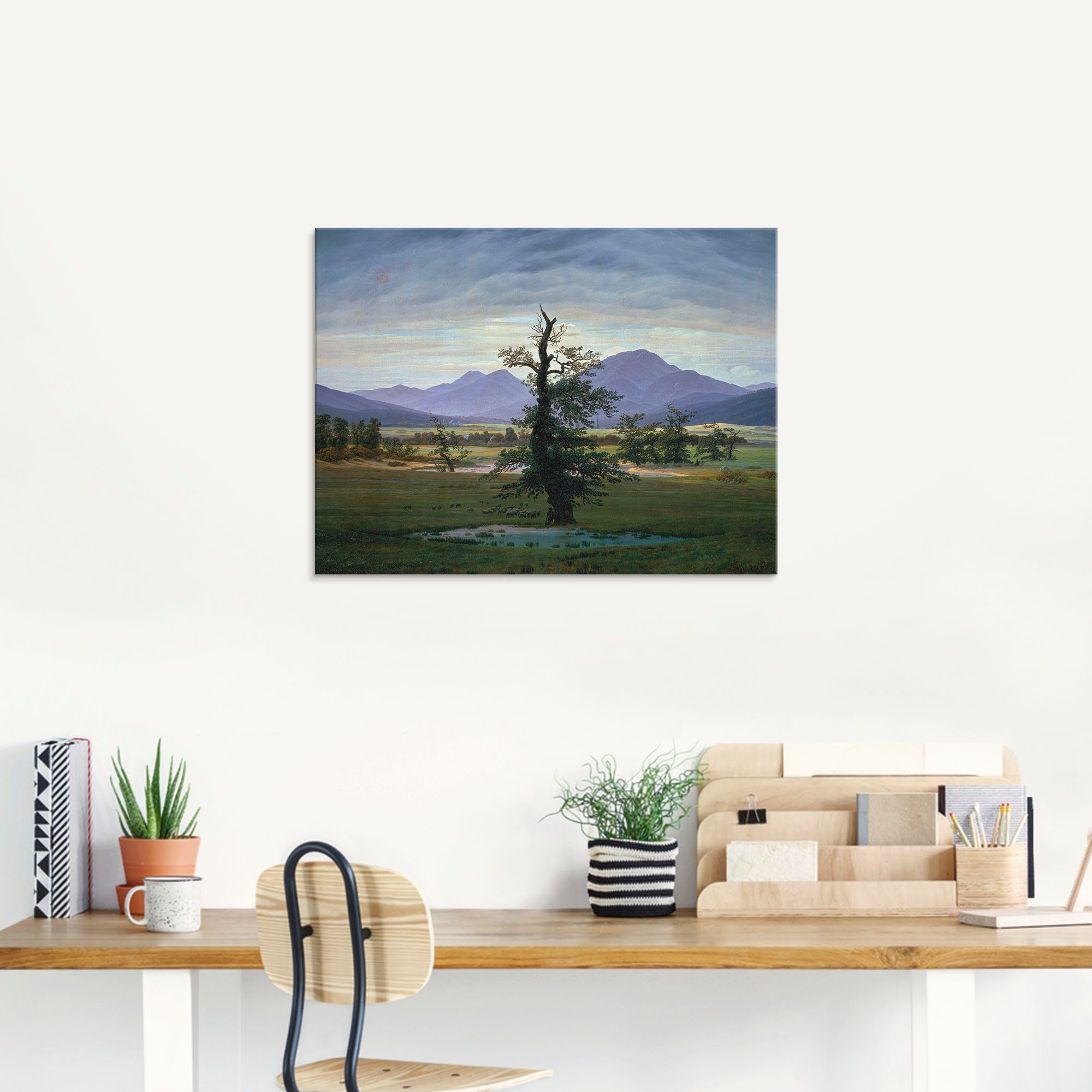 Artland Glasbild »Der einsame Baum«, Wiesen & Bäume (1 Stück)-HomeTrends