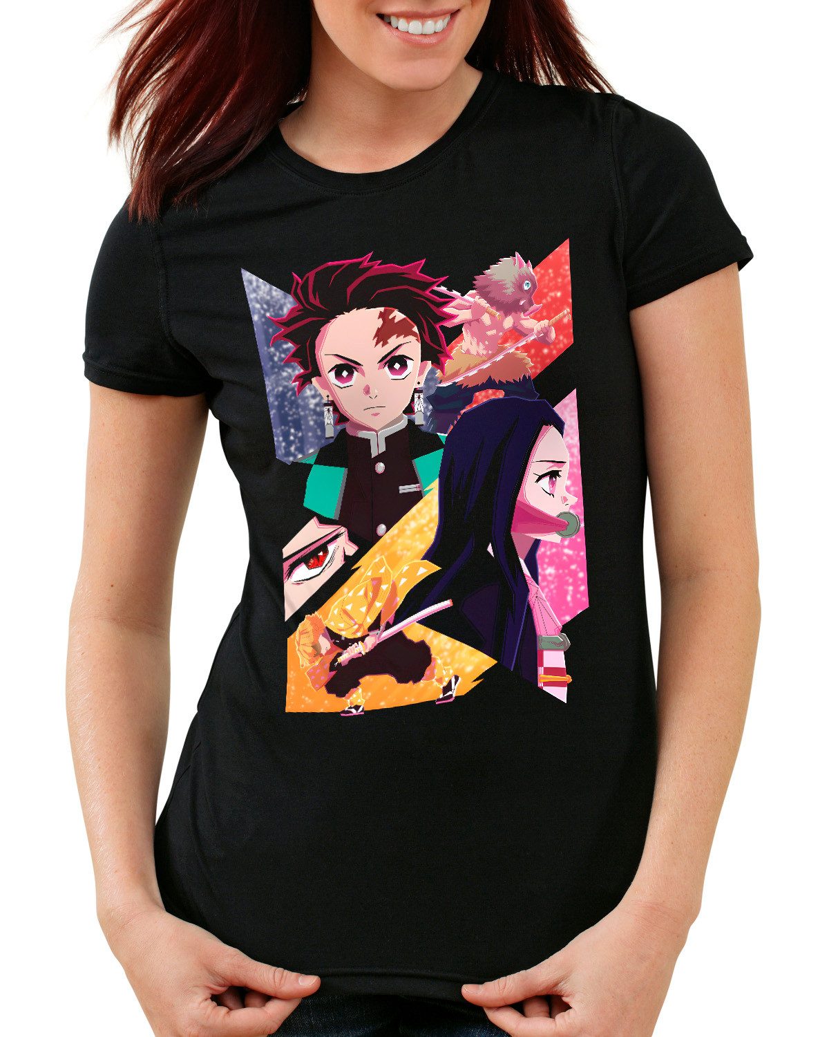 style3 T-Shirt Demon Team demon slayer günstig online kaufen