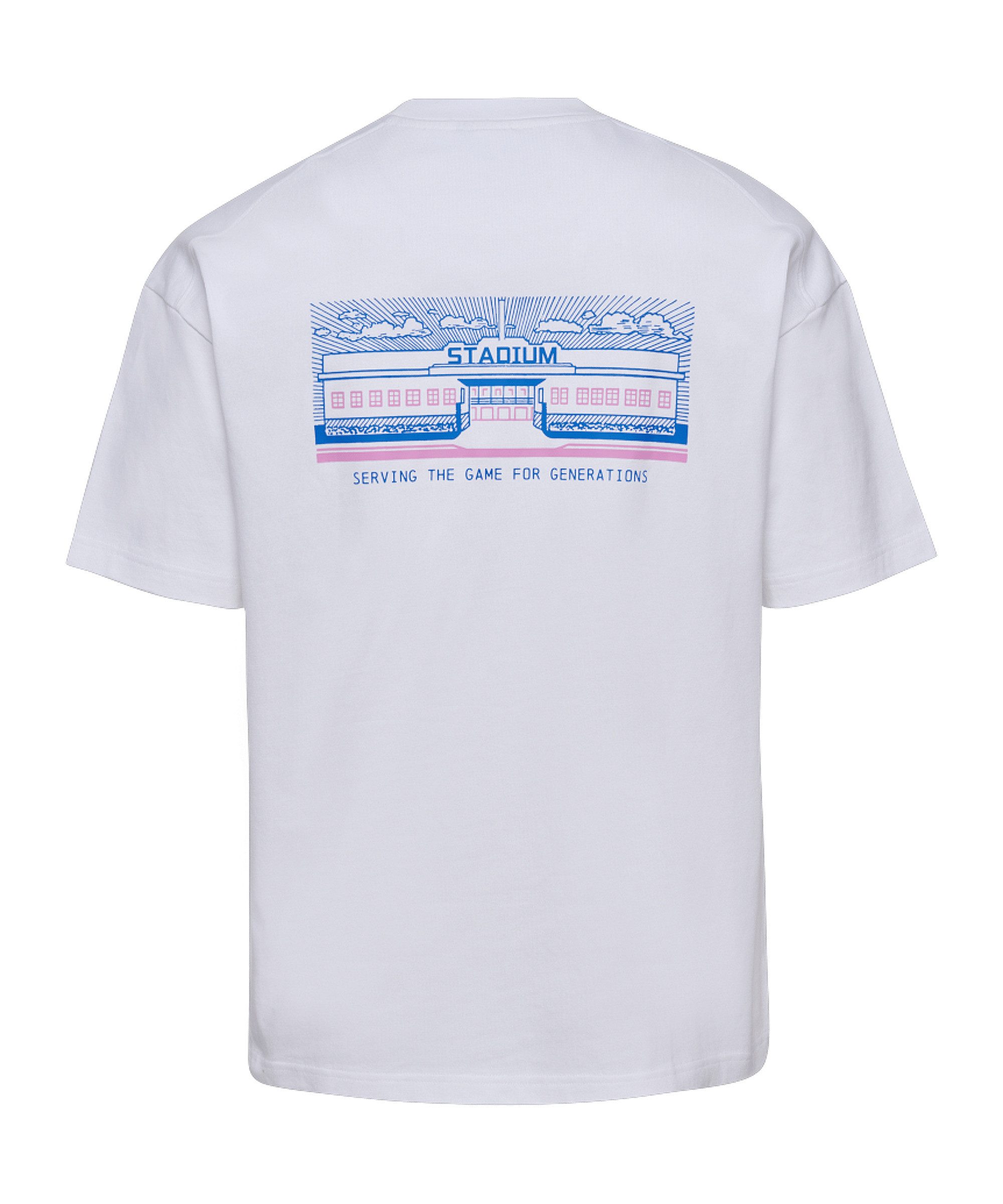 hummel T-Shirt Hummel Loose SW Stadium T-Shirt Weiß Baumwolle