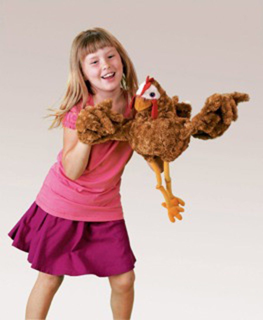 Folkmanis Handpuppen Handpuppe Folkmanis Handpuppe Vogel, Huhn 2861 (Packung)