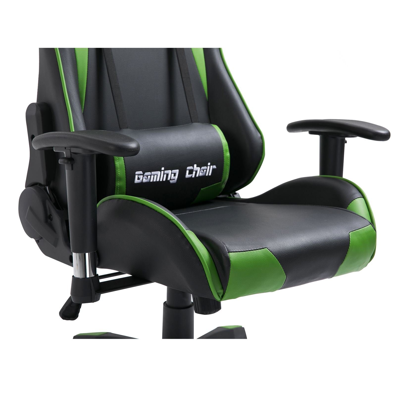 schwarz/grün CARO-Möbel Racer GAMING Bürostuhl Schreibtischstuhl Chair GAMING, Drehstuhl Chefsessel Gaming