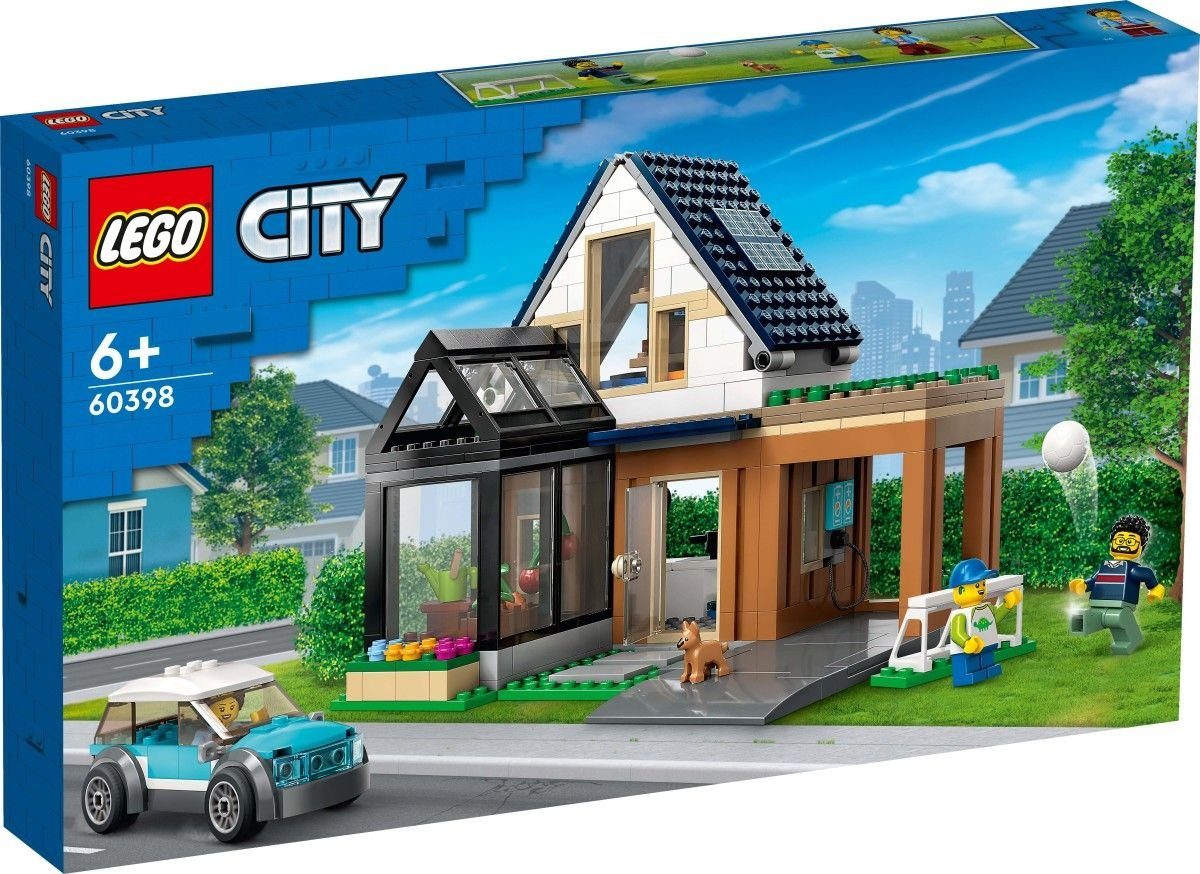 LEGO® Lego 60398 Familienhaus mit Elektroauto Spielbausteine