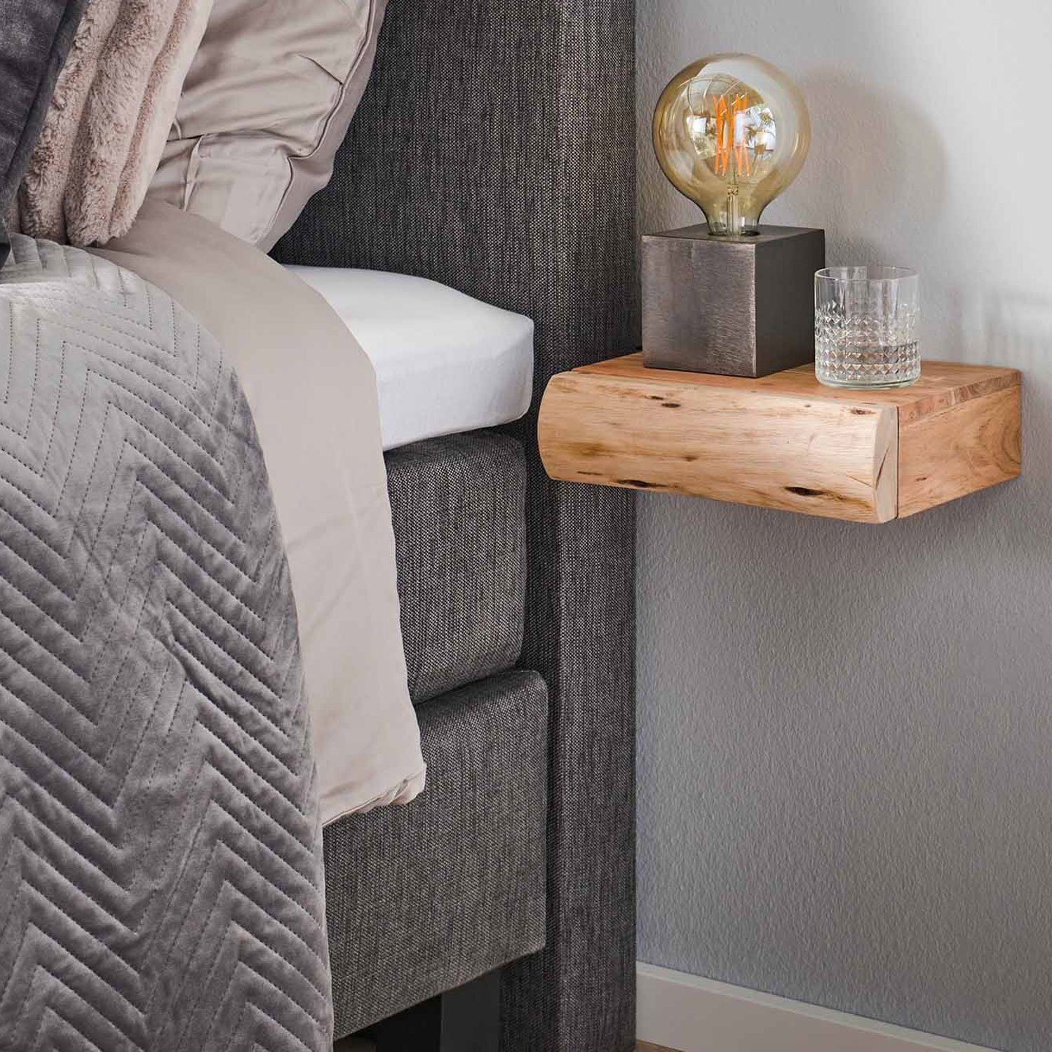 Maison ESTO Nachttisch 2er Set Nachttisch Baumstamm hängend (2er-Set), Baum günstig online kaufen