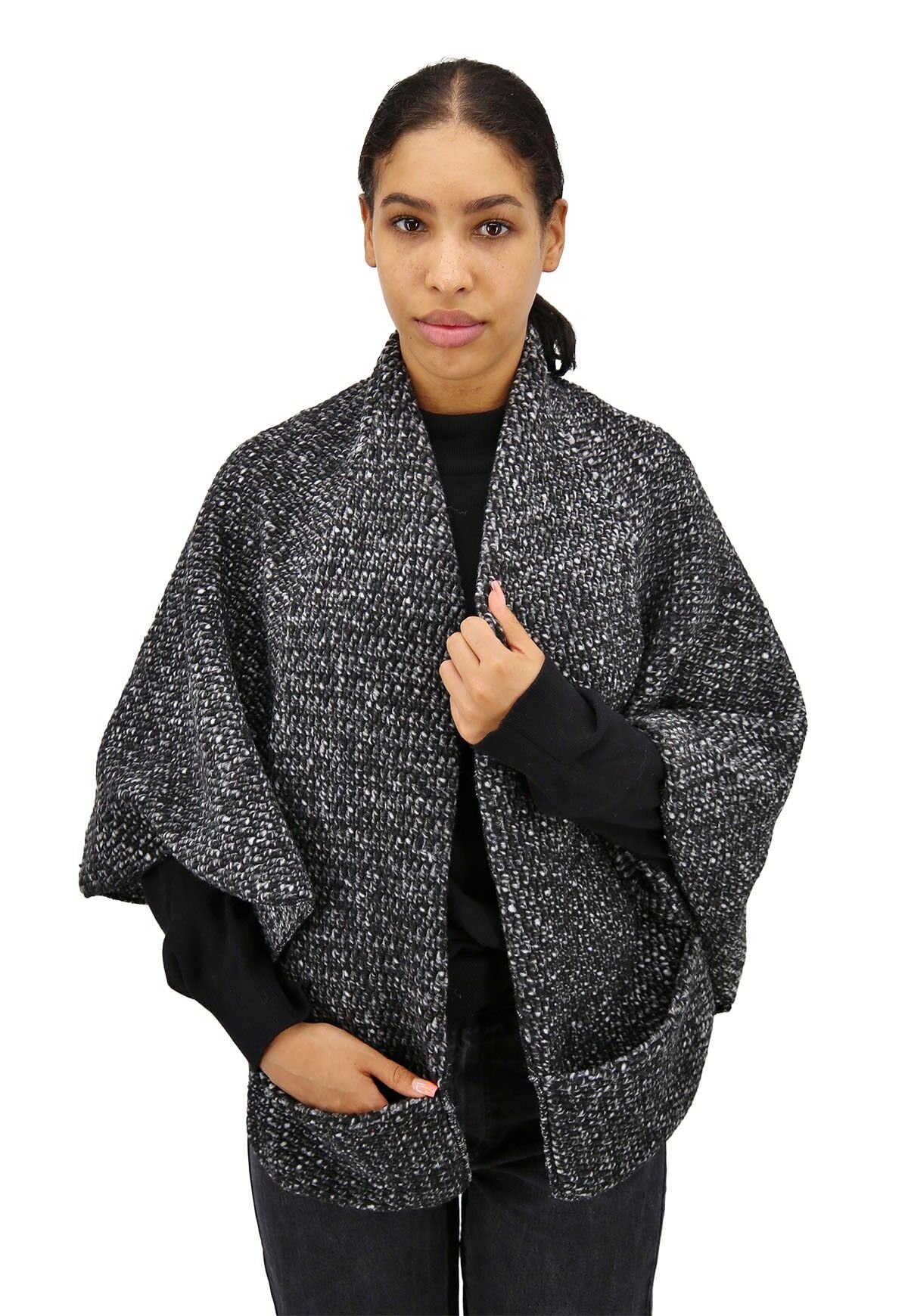 Hollert Fellweste Merino Poncho mit Taschen günstig online kaufen