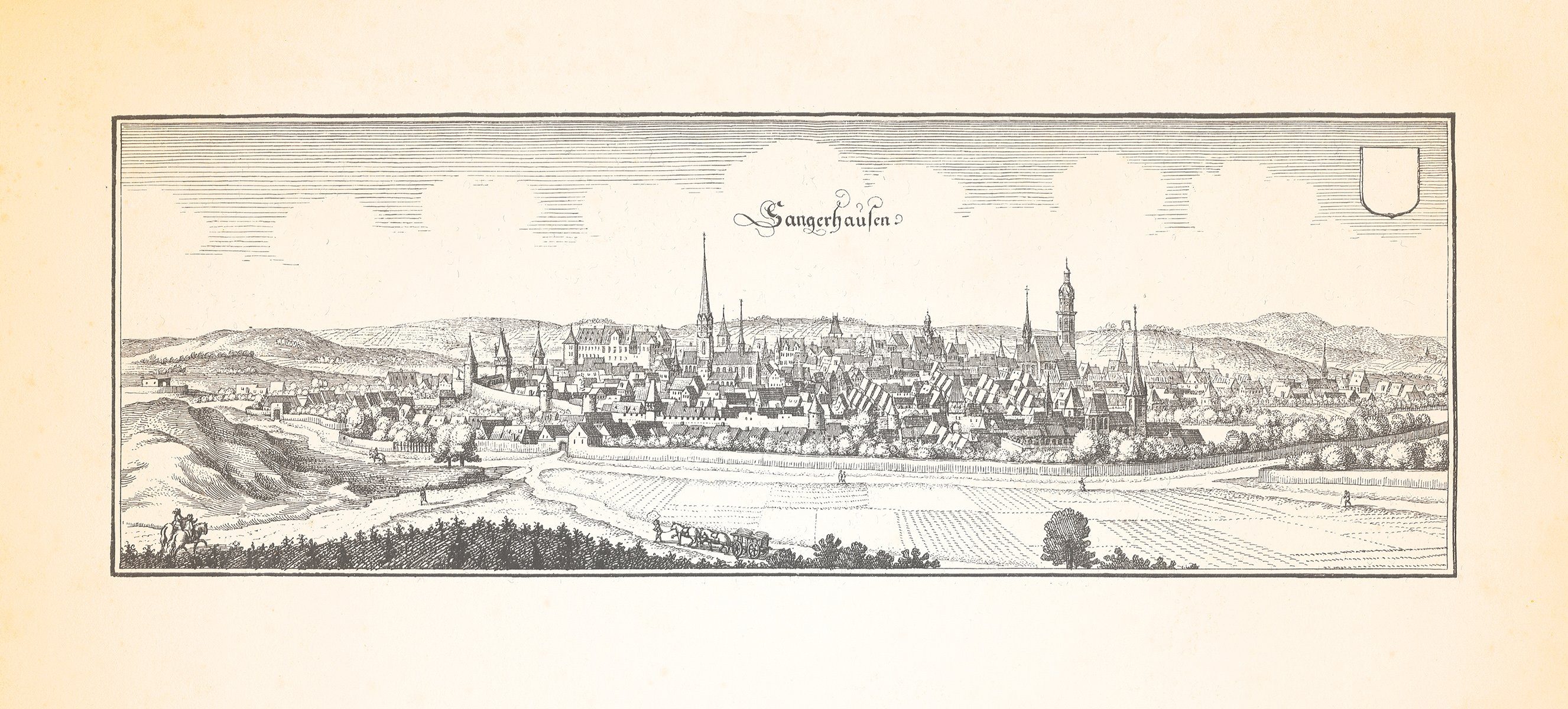 Kunstdruck Sangerhausen Silberbergbau Kupferbergbau Ulricikirche Mammutskelett Me