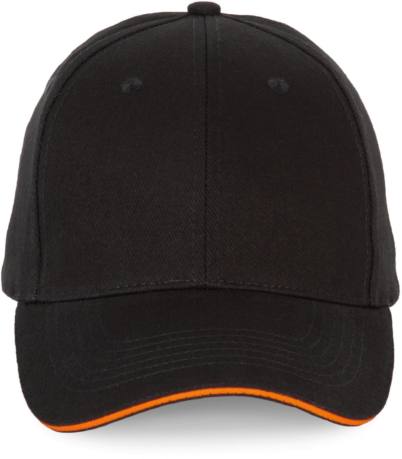 Baseball Cap 6-Panel-Kappe mit Kontrast-Sandwichschirm