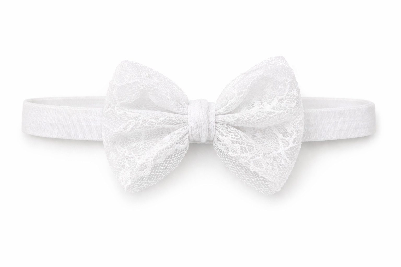 La Bortini Stirnband Baby Stirnband mit Schleife Kopfband für Taufe Kopfschmuck (Haarschmuck, festlich, für Mädchen, in Crem oder Weiß) elastisch, weich, in creme, für Taufe, Geburtstag