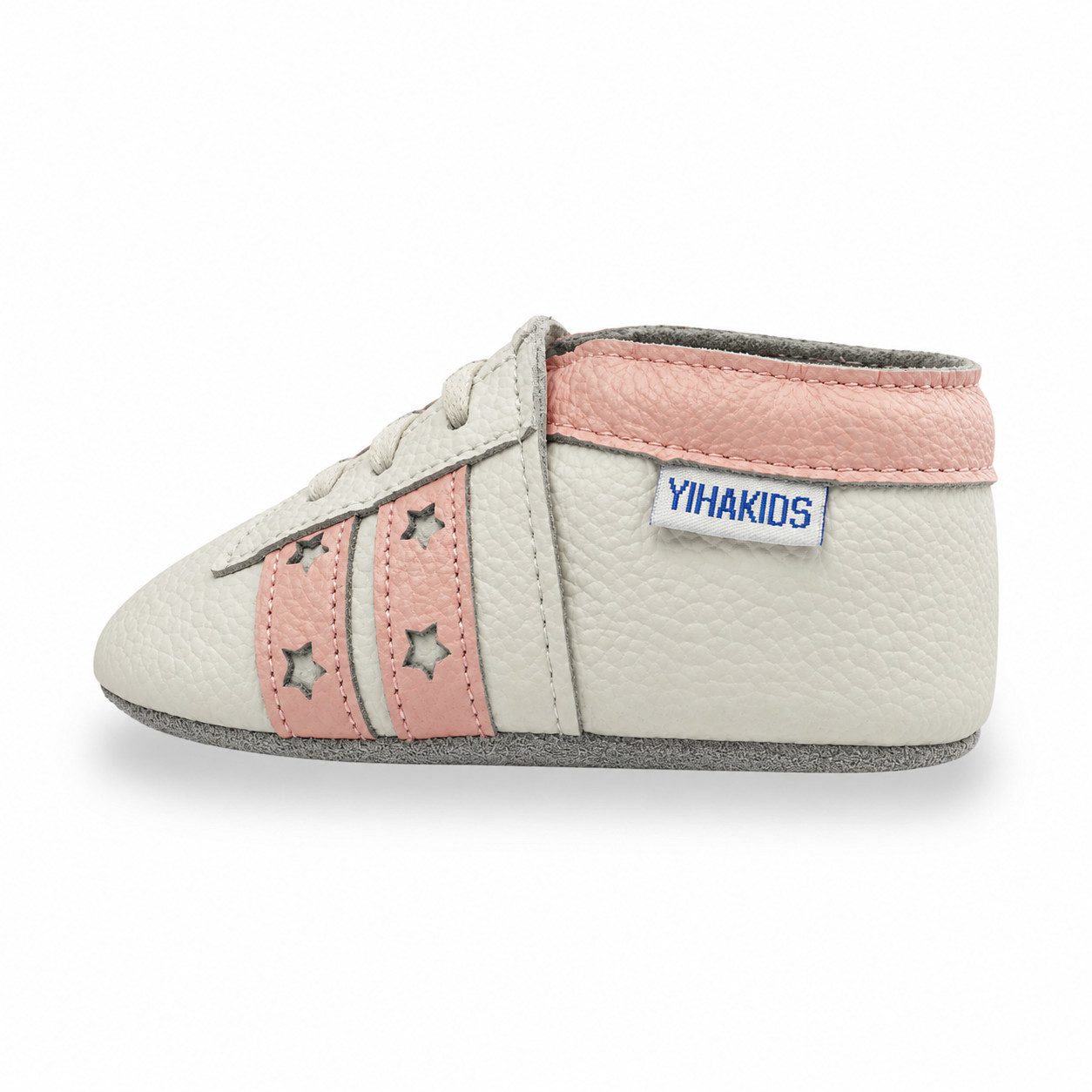 Yalion Yalion Baby Leder Lauflernschuhe Krabbelschuhe Rosa Elastisch Krabbelschuh elastisch – Bild 4 von 5