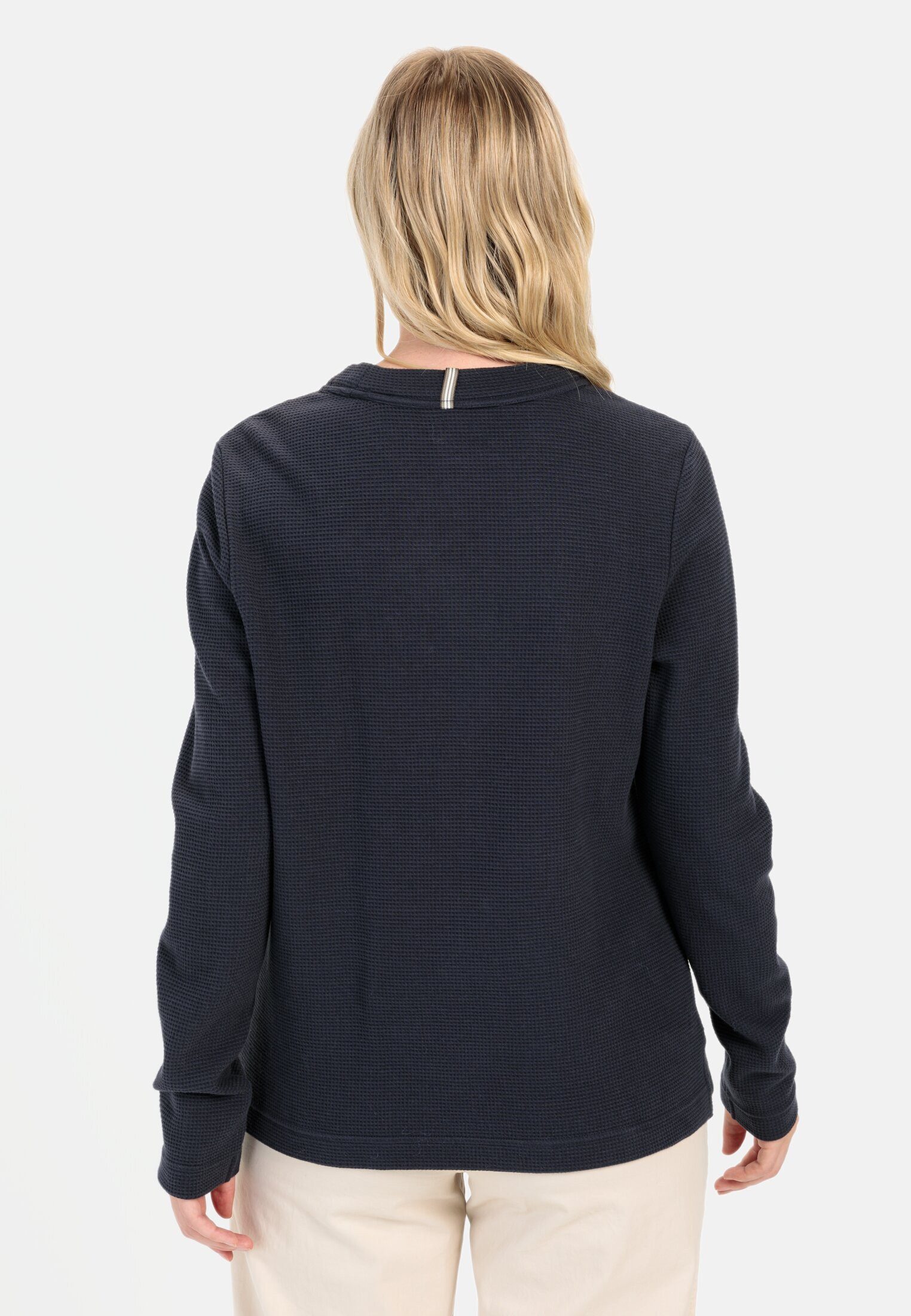 camel active Sweatshirt mit Waffelmuster Langarm günstig online kaufen
