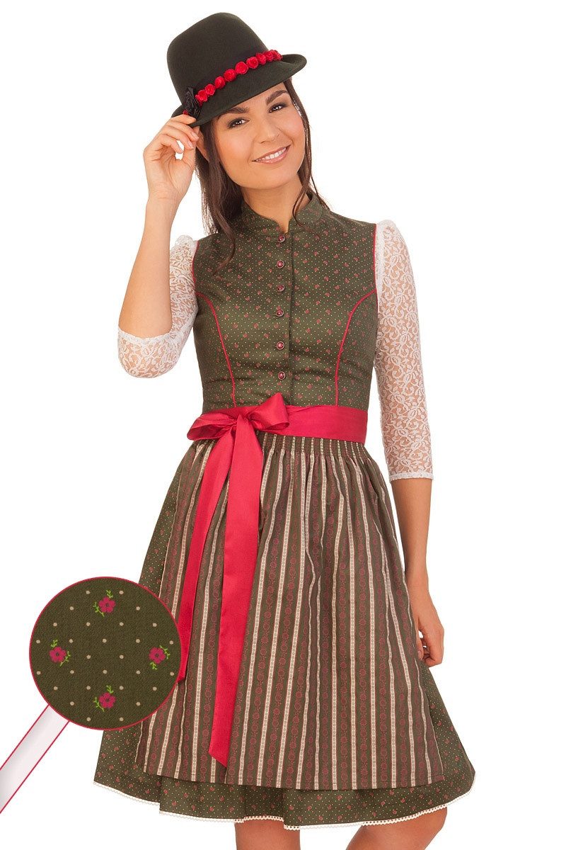 ALPENFEE TRACHT Dirndl Retro Dirndl 2tlg. - JOJO - grün mehr