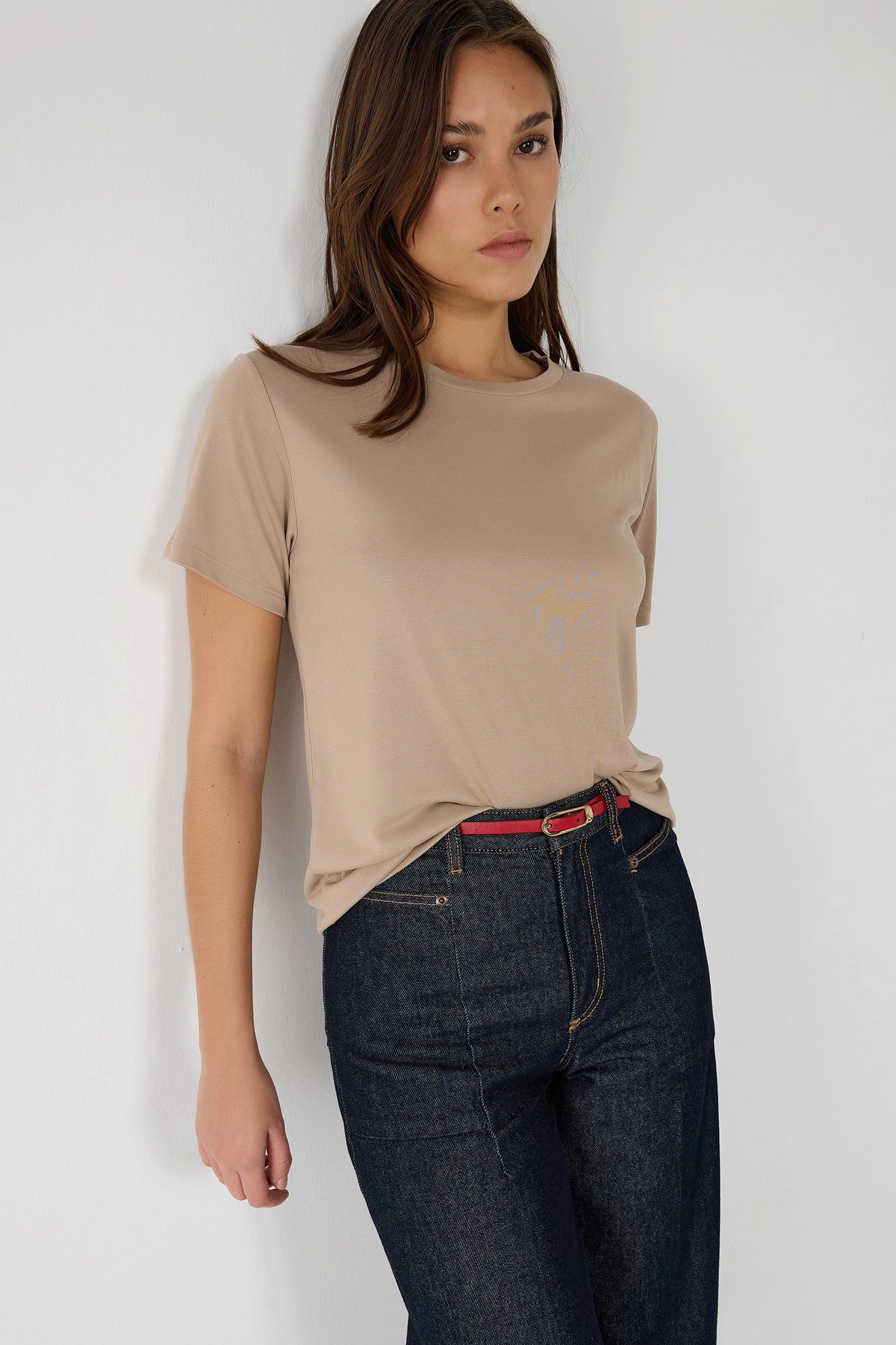 No Matter What T-Shirt Basic-T-Shirt mit Rundhalsausschnitt