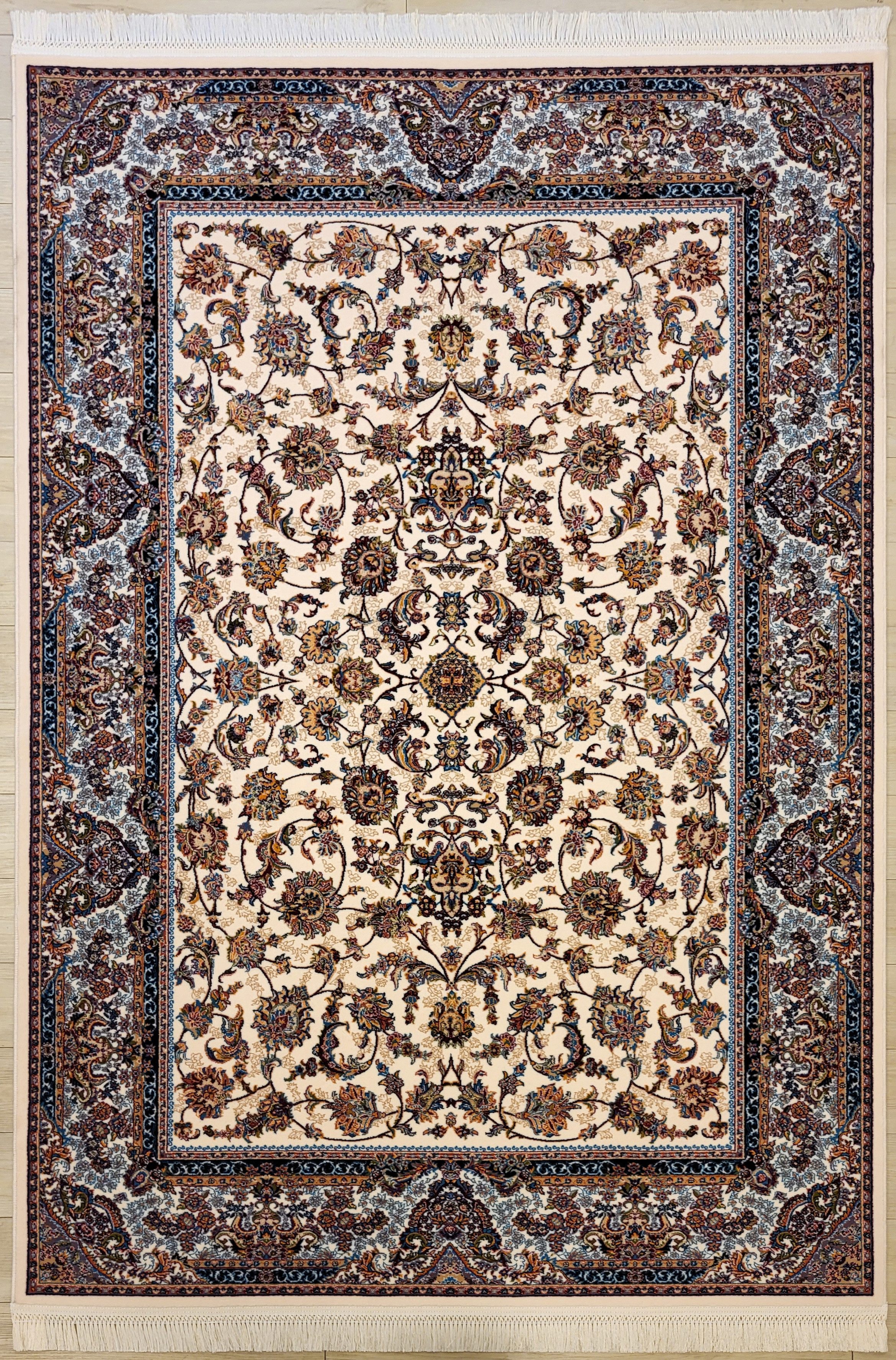 Rug Studios Teppich Teppich DESIGN IRAN 77847, Rechteckig, Höhe: 0 mm, modern, 150 x 225 cm, Creme