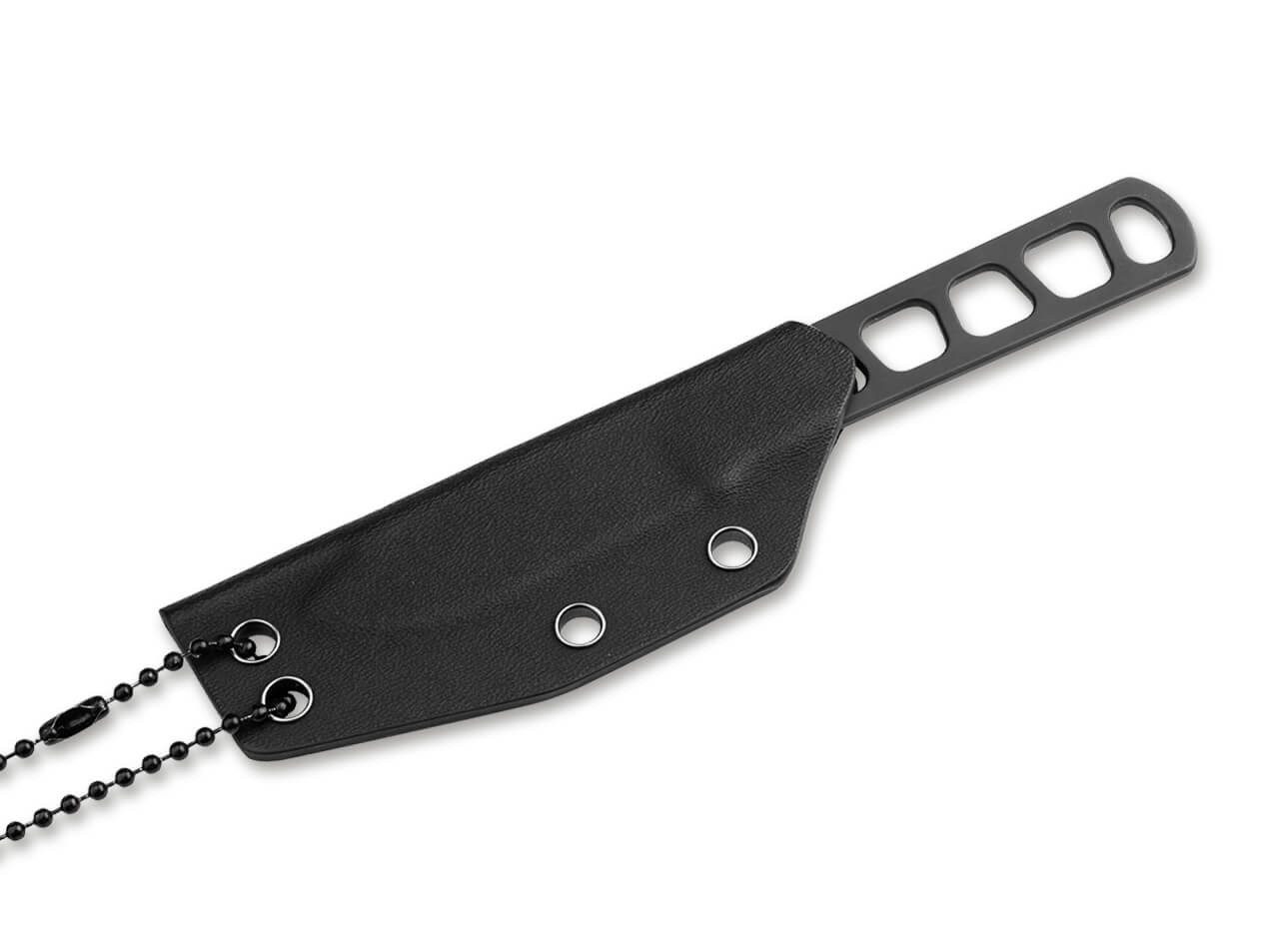 Böker Manufaktur Solingen Universalmesser Böker Manufaktur Solingen BFF Packlite Allblack Neckknife mit Scheide, (1 St), Scheide inklusive