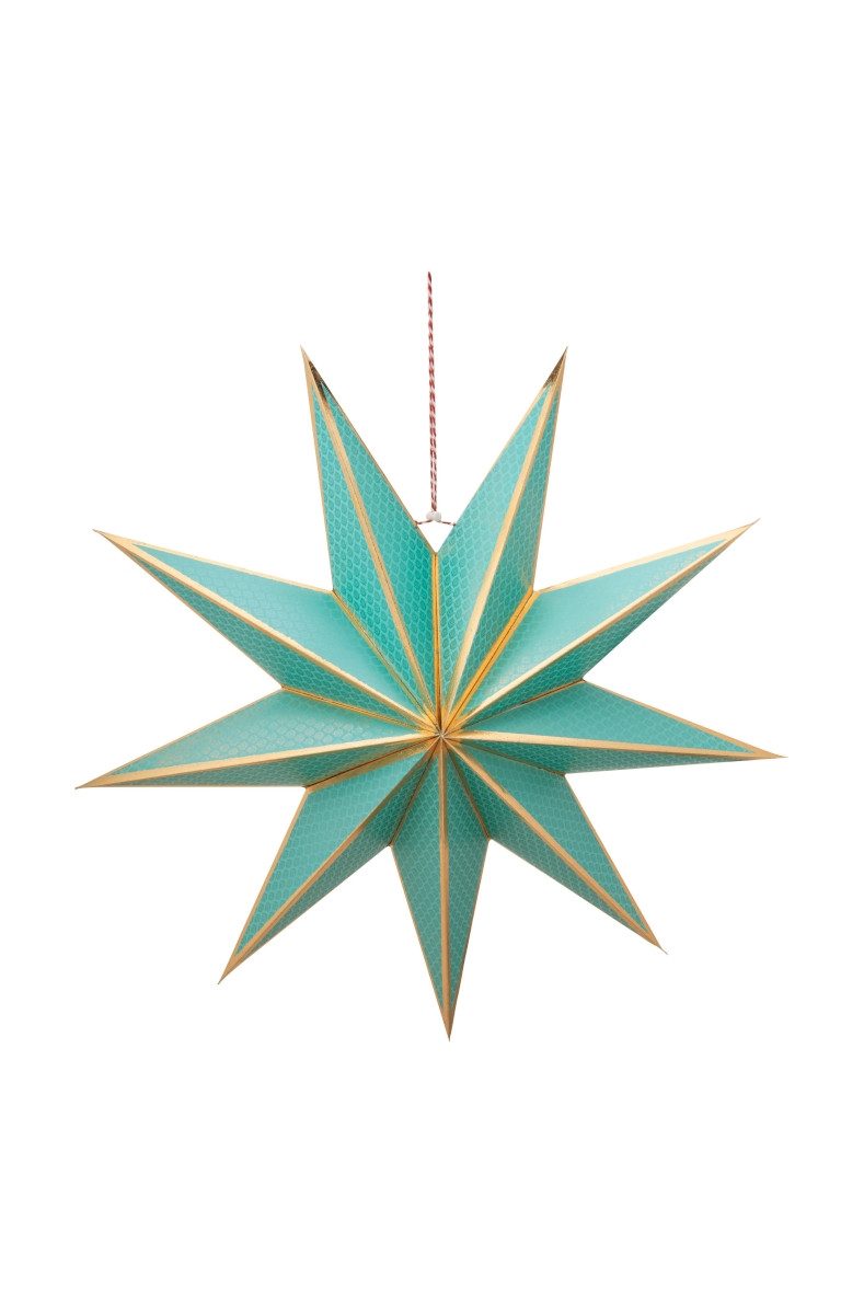 PiP Studio Dekofigur Christmas Star Paper Green 60 cm, Christmas Star Paper günstig online kaufen