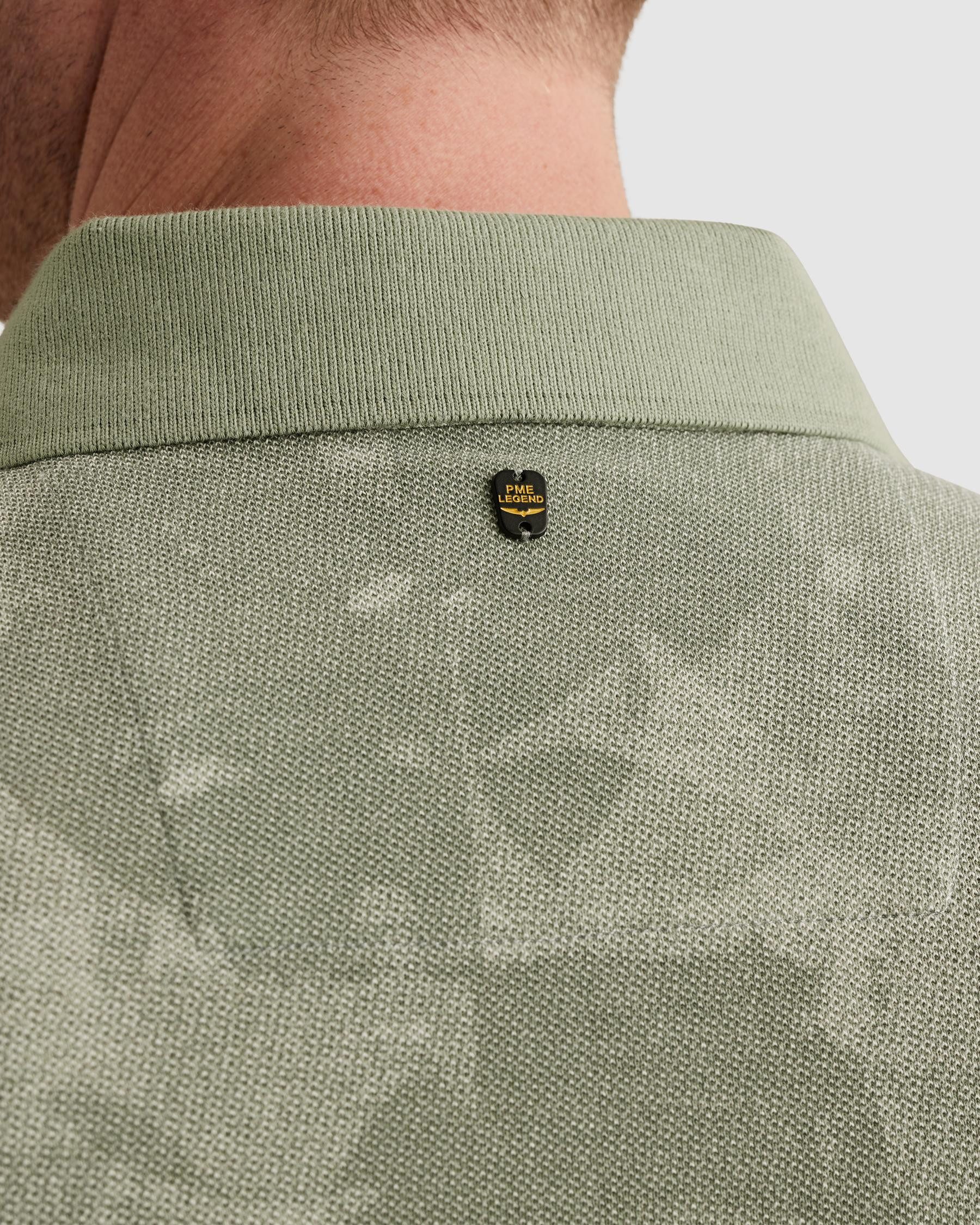 Poloshirt Short sleeve polo printed two tone pique