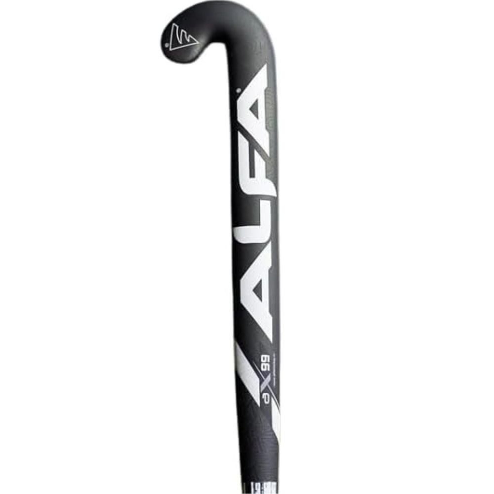 ALFA Eishockeyschläger AX-99 Hockeyschläger 36,5" Schwarz 100 % Carbon Elite-Kontrolle (Senior Composite Feldhockeyschläger für Profispieler, 36,5", 100 % Carbon, Farbe: Schwarz, High-End-Konstruktion, Unisex) Mehrere Bow-Optionen, präzise Carbon-Layer, optimales Balanceprofil