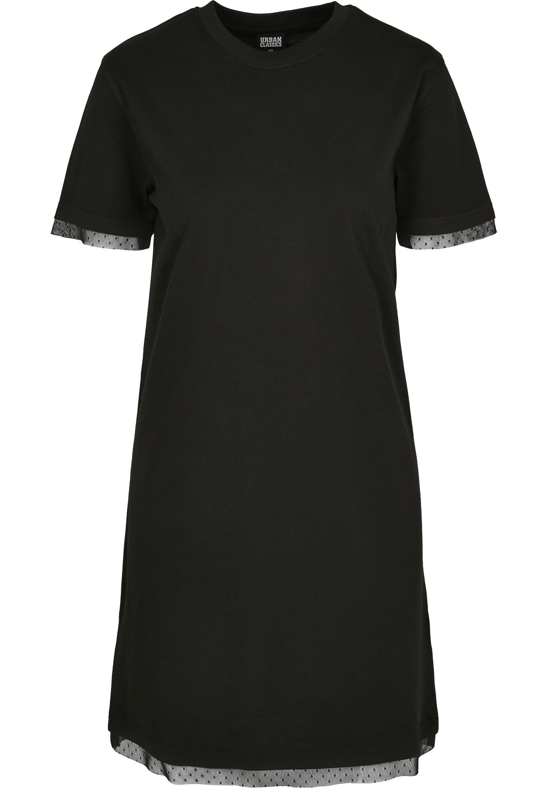 URBAN CLASSICS Shirtkleid Urban Classics Damen Ladies Boxy Lace Hem Tee Dre günstig online kaufen