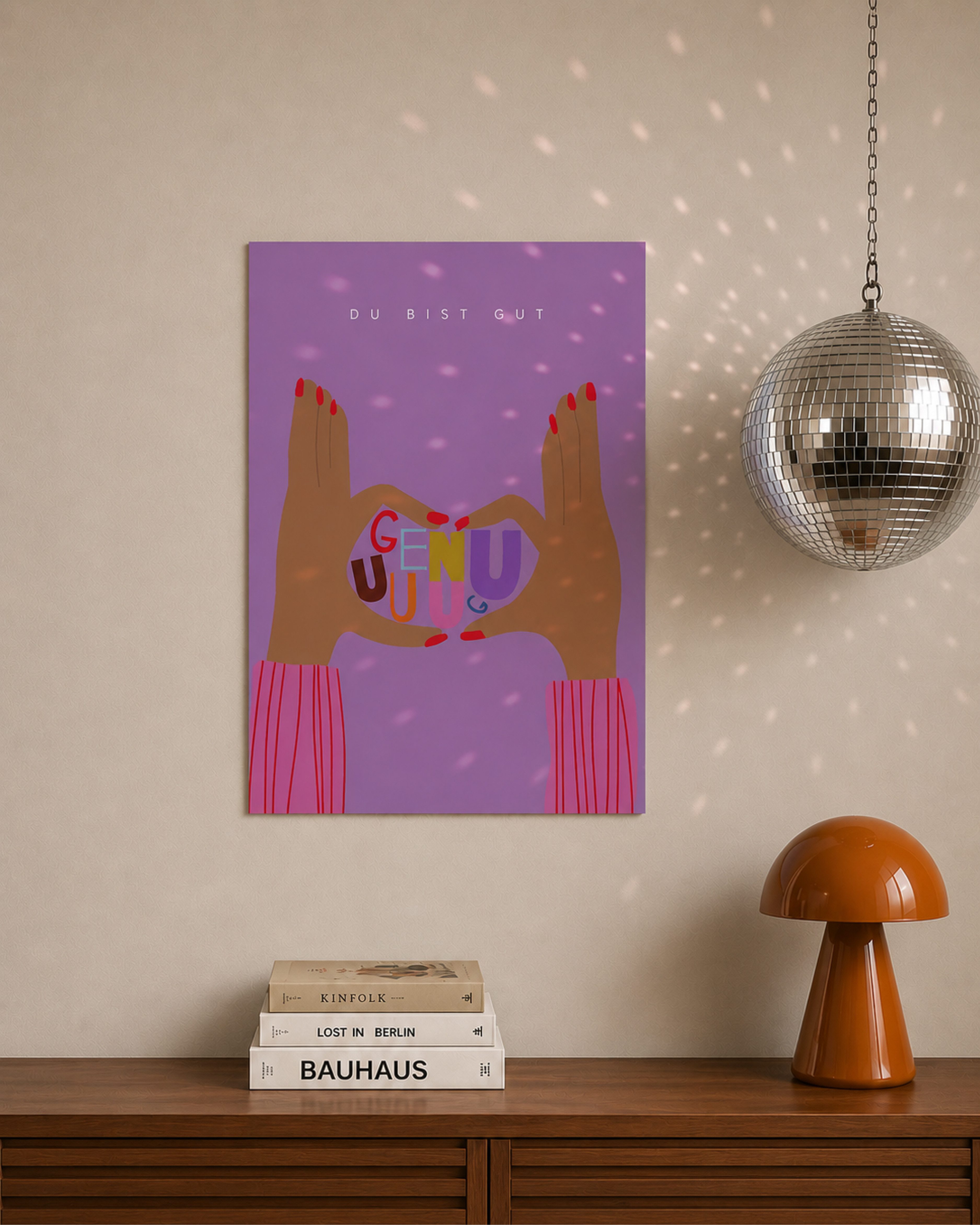 Close Up Poster Kunstdruck “Du bist gut genug” – Self-Love Poster 30x40 cm – Bild 4 von 5