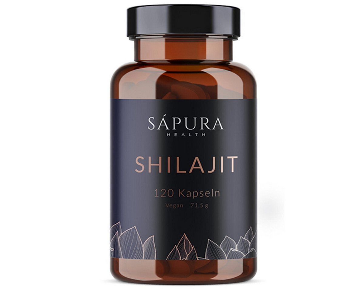 SAPURA Health Original Shilajit Harz Kapseln Fulvinsäure & Huminsäure Kapseln, 60 g