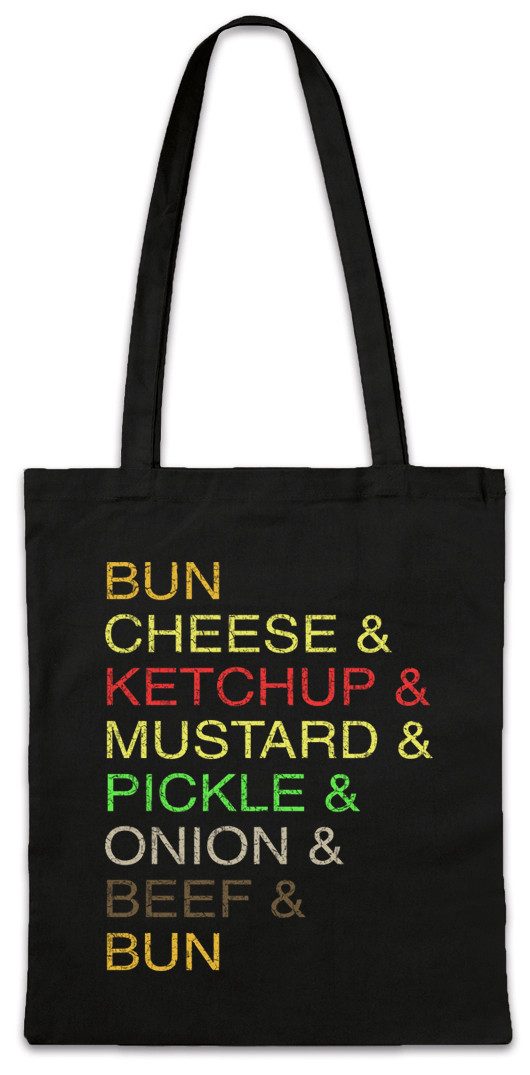 Beuteltasche BBQ Stofftasche Grillen Barbecue Grill Chef Meister Steak Burger Bun