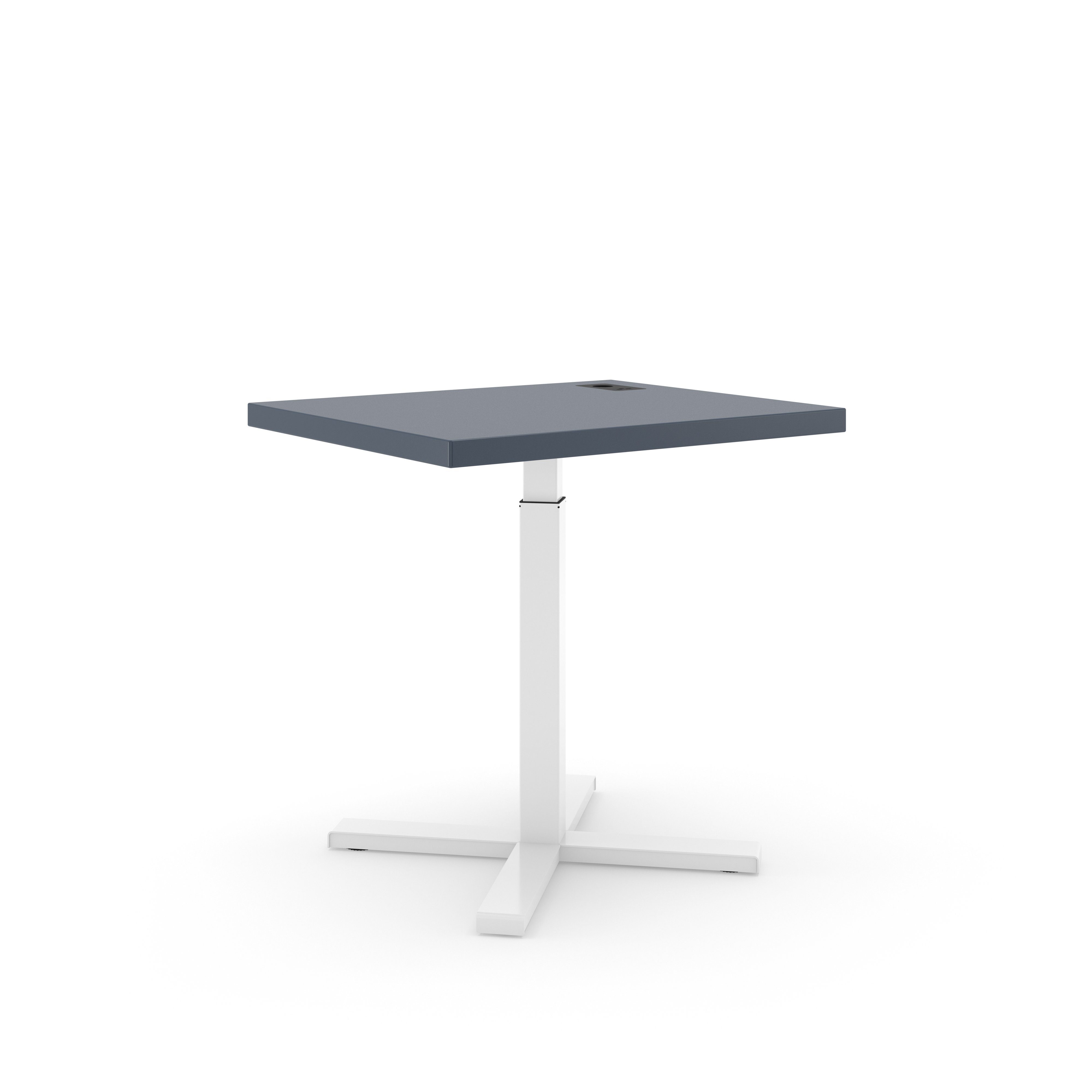 Actiforce Beistelltisch Elements Solid 800 (kompakte 80x67cm Tischplatte, mit integrierter Lademöglichkeit), elektrisch höhenverstellbar, hochwertige Linoleum Oberfläche