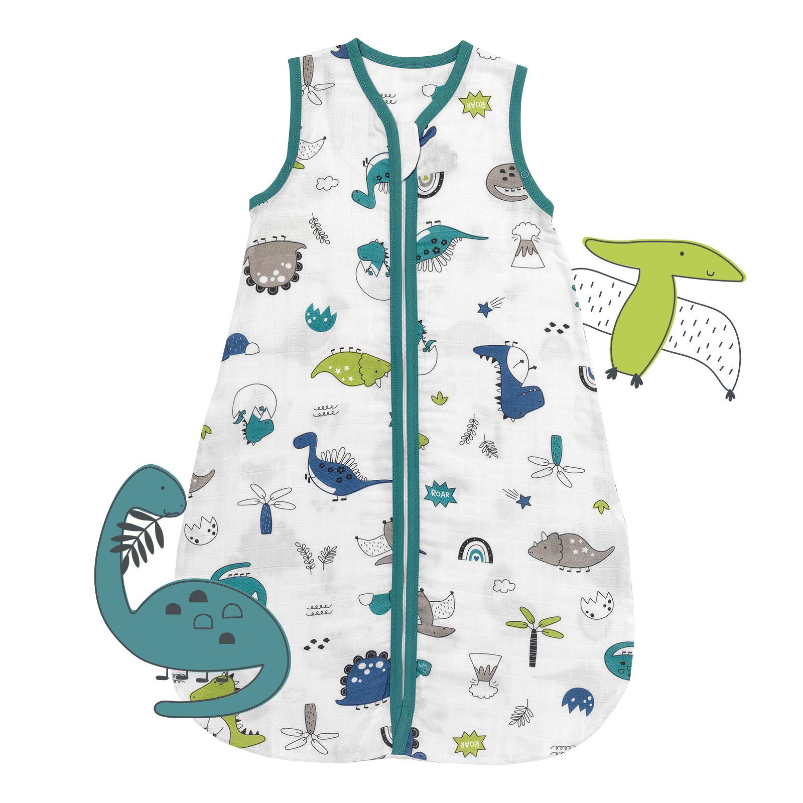 Schlummersack Kinderschlafsack Musselin Babyschlafsack, 0.5 Tog