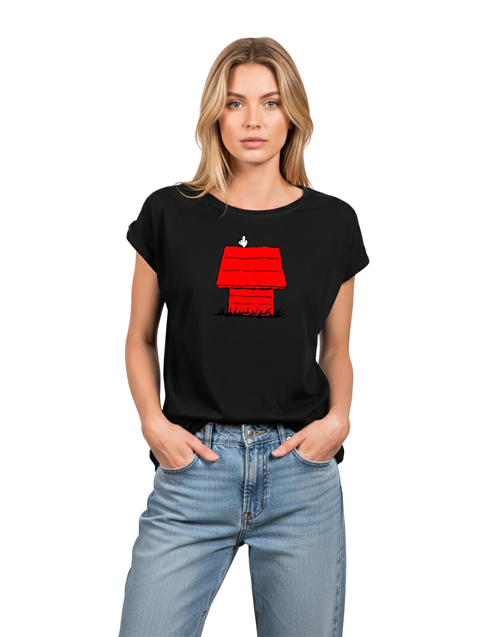 MAKAYA T-Shirt Damen Kurzarm Sommer Top mit Print Lustige Oberteile Aufdruck Frauen (Rundhals, Blau, Grau, Rosa, Schwarz, Weiß) große Größen