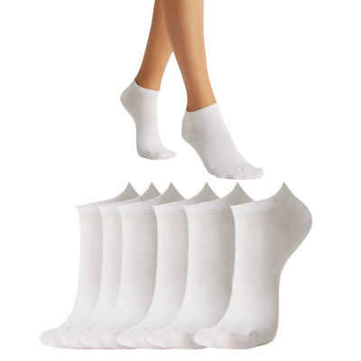 Wear So Kurzsocken 36-38 Damen & Herren Socken Kurz 38-43 für Sneaker Slipper Weiß Atmungsaktiv