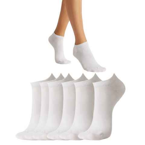 Wear So Kurzsocken 36-38 Damen & Herren Socken Kurz 38-43 für Sneaker Weiß 18erSet Atmungsaktiv
