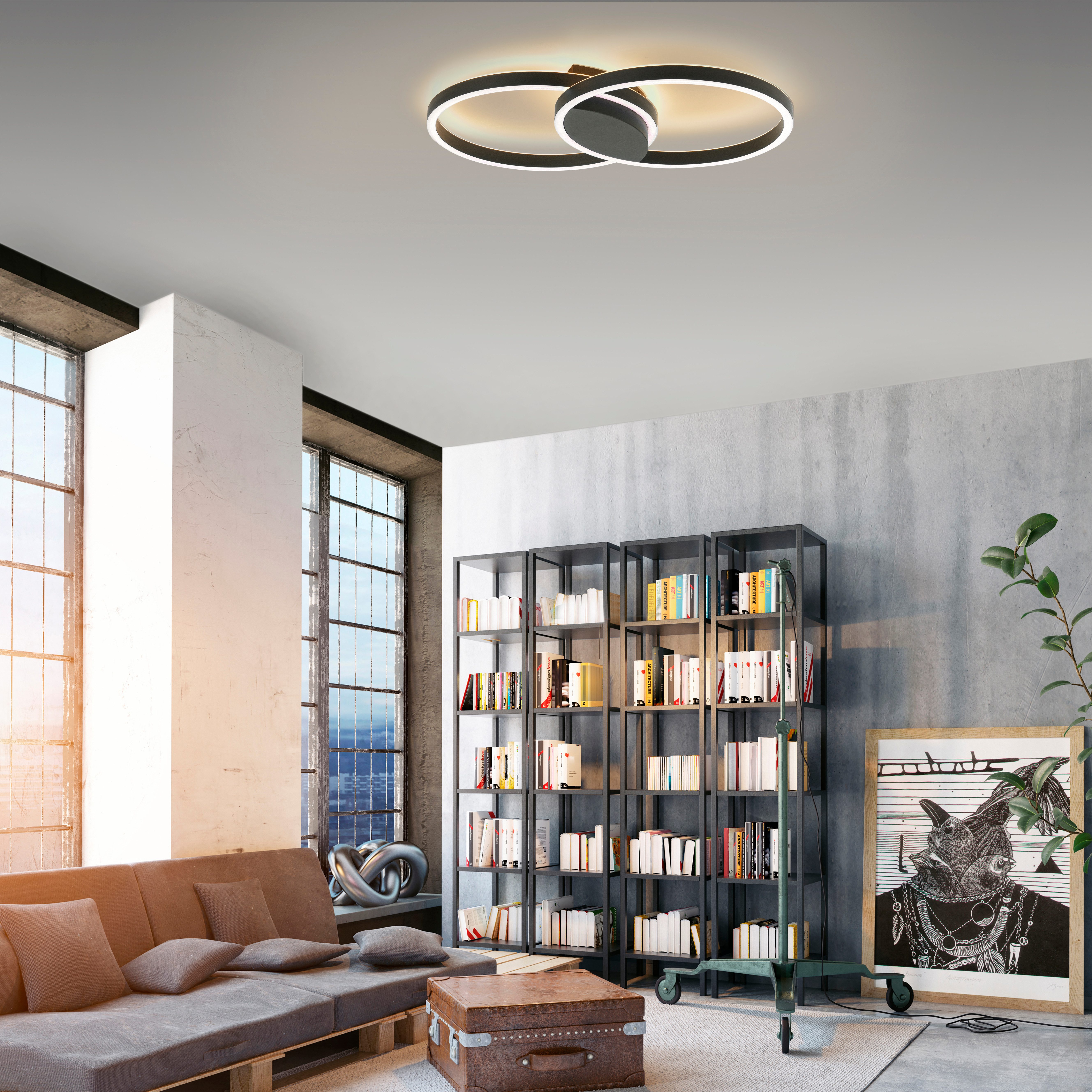 Neuhaus Q SMART HOME LIGHTS LED Deckenleuchte Q-MARKO, Smart Home, LED fest integriert, warmweiß - kaltweiß